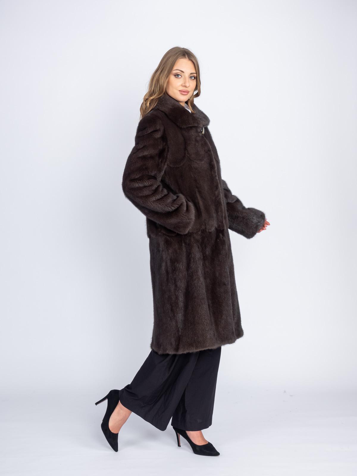 Шуба норковая Классика Ромашка Клс