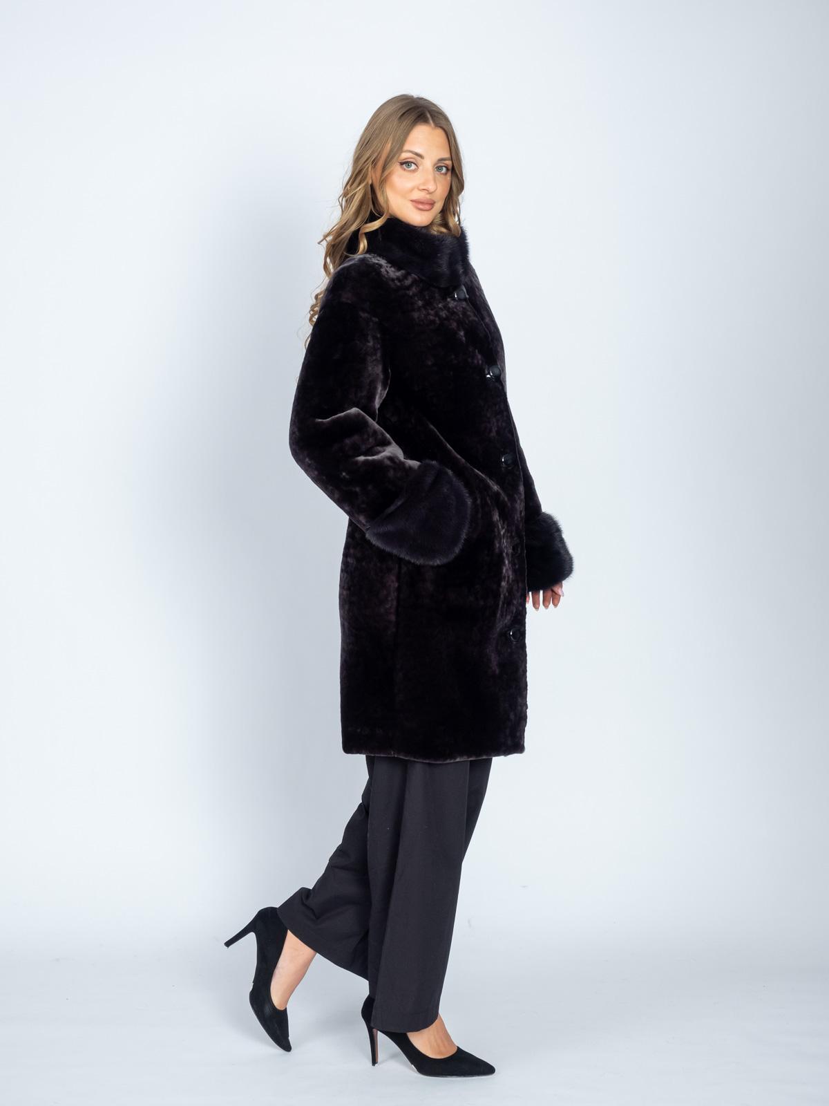 Шуба из меха овчины МиРель 734-М