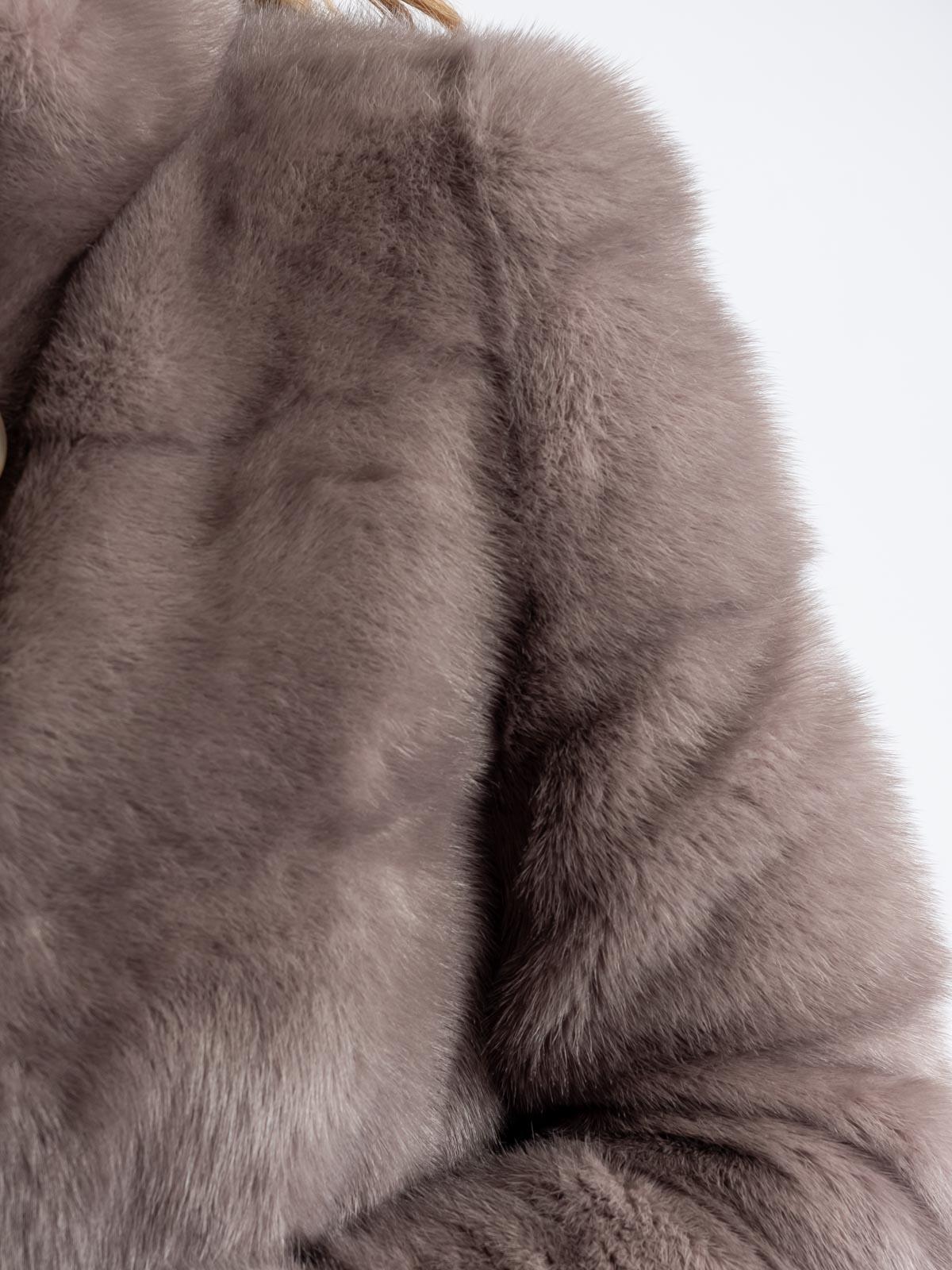 Шуба женская норковая Поперечка