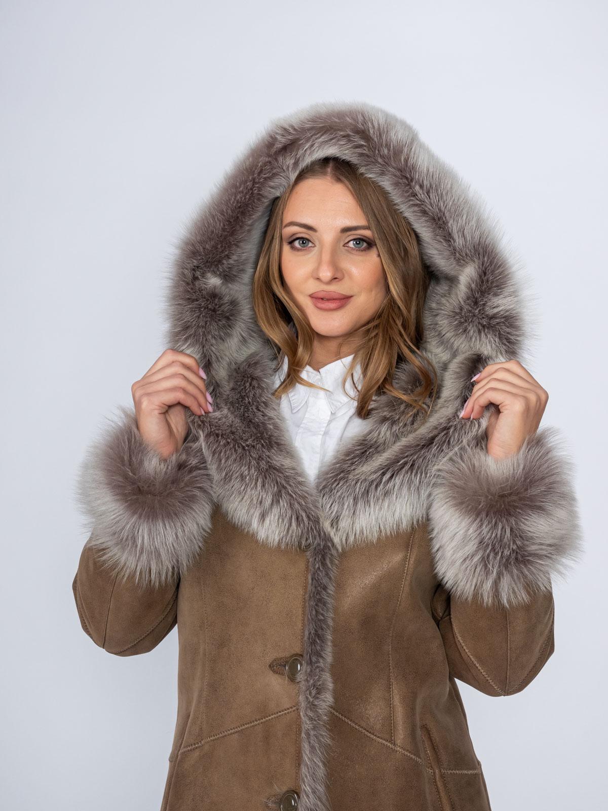 Дубленка женская из овчины Branco pelle S2488