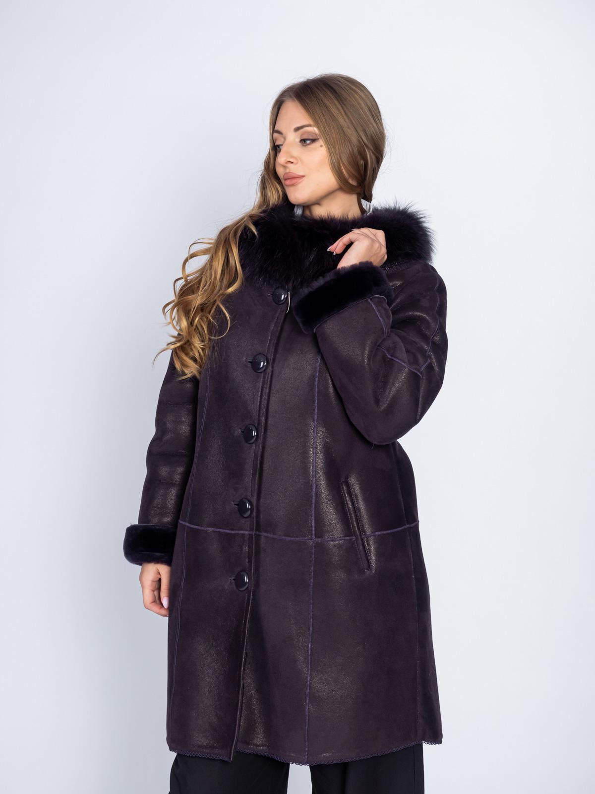 Дубленка женская из меха овчины Mefi kk-m-10126