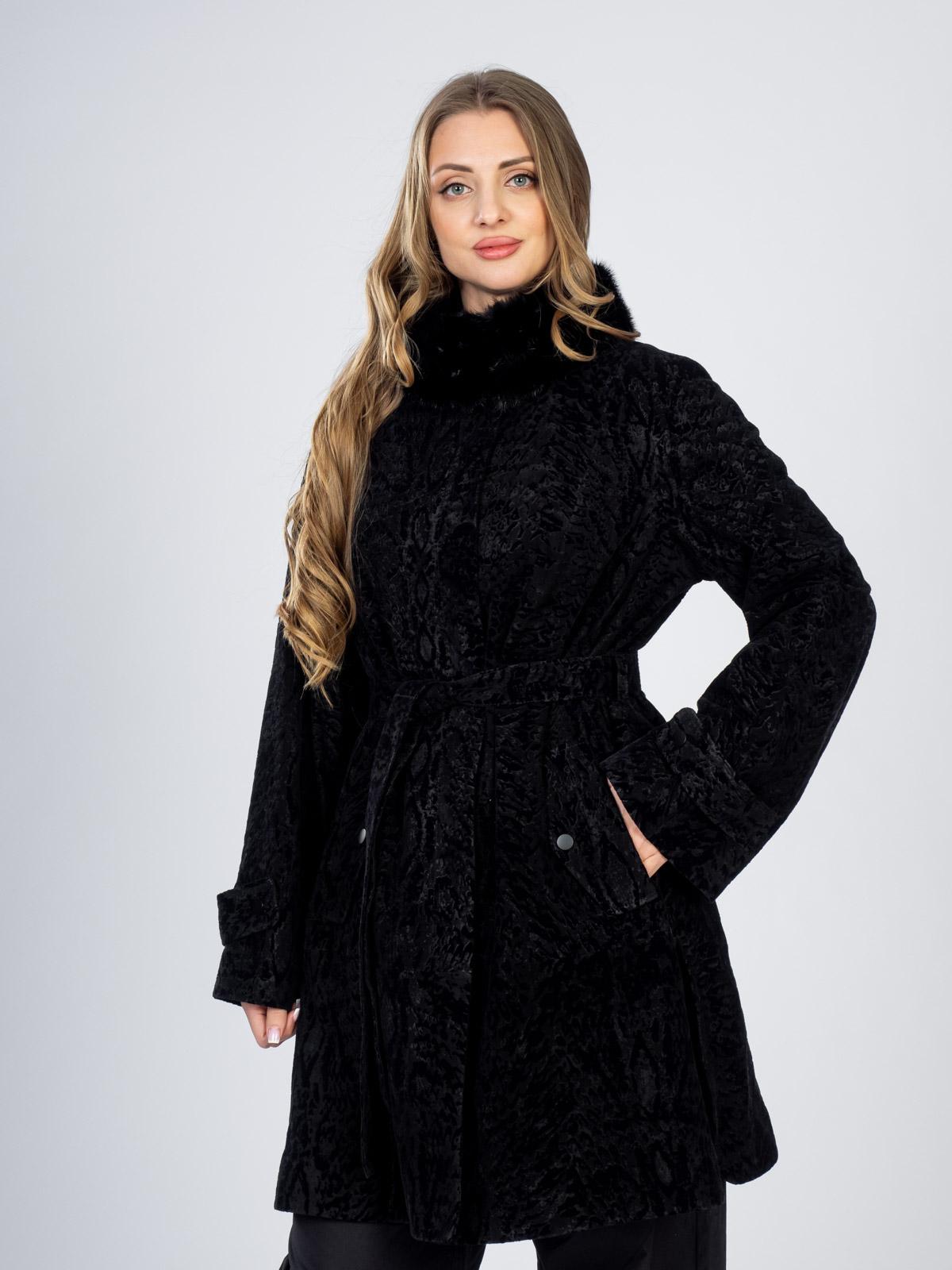 Пальто женское из  натуральной кожи Boni Pelle 22 Z 160-08