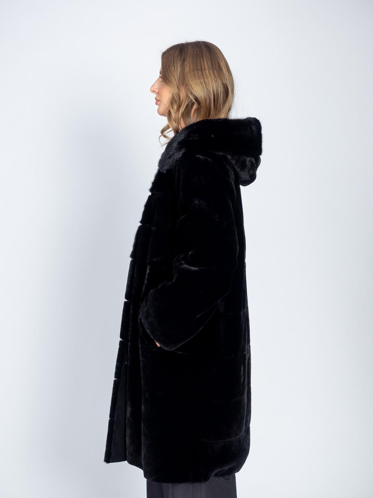 Шуба женская из меха овчины ADAM FURS Сильвия