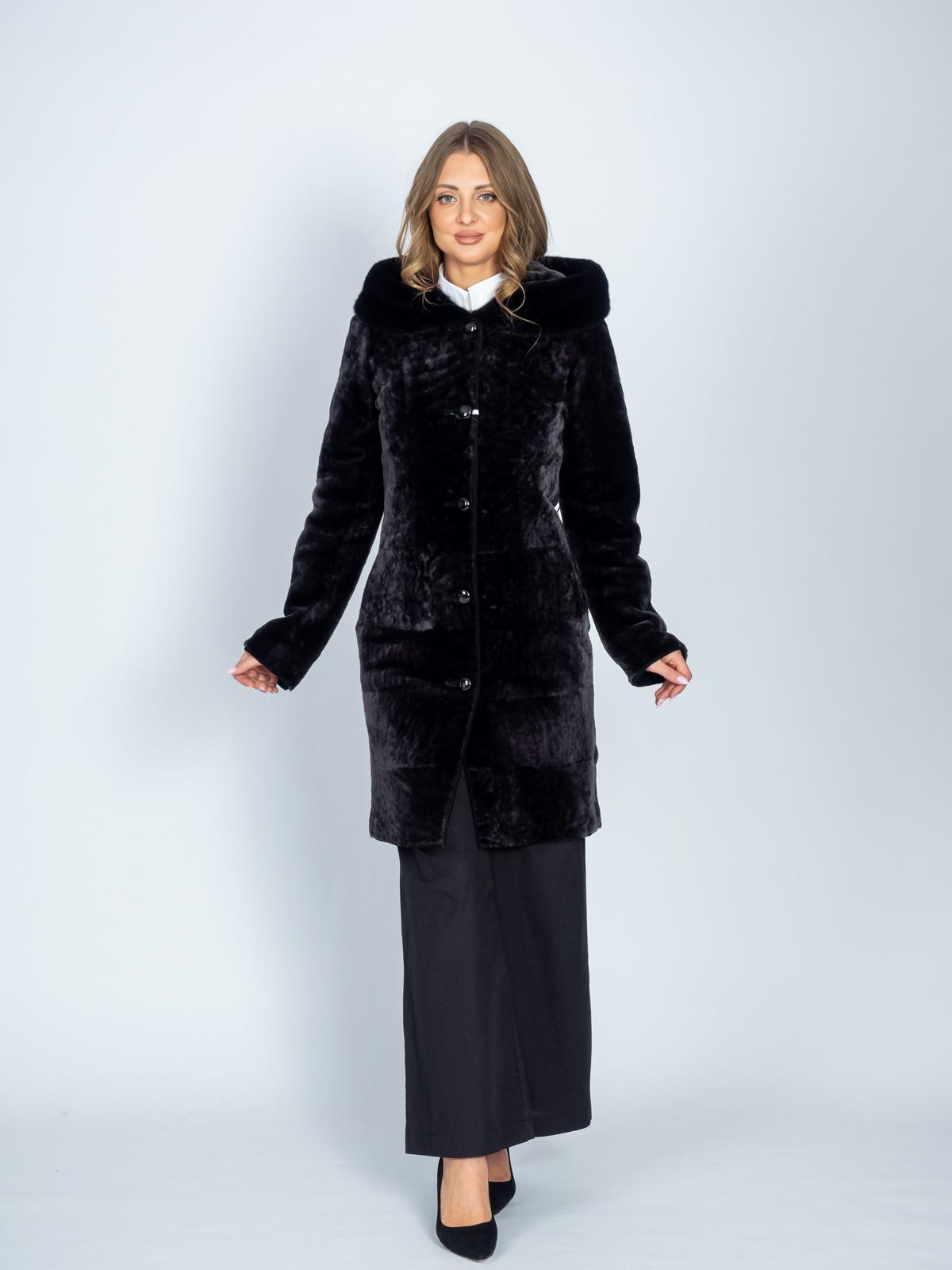 Шуба женская из меха овчины МиРель 709-М