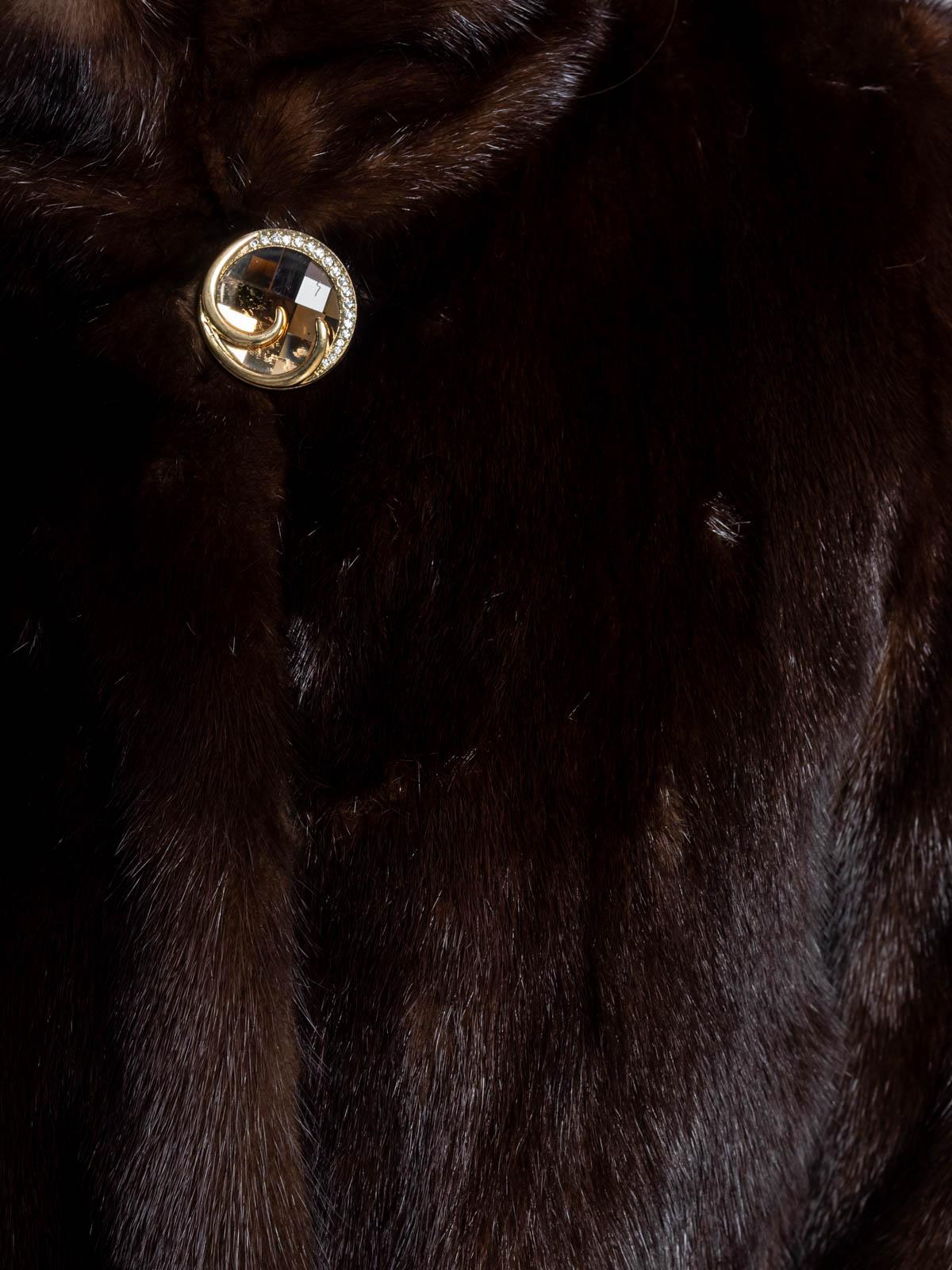 Шуба из меха норки Классика Френч роспуск