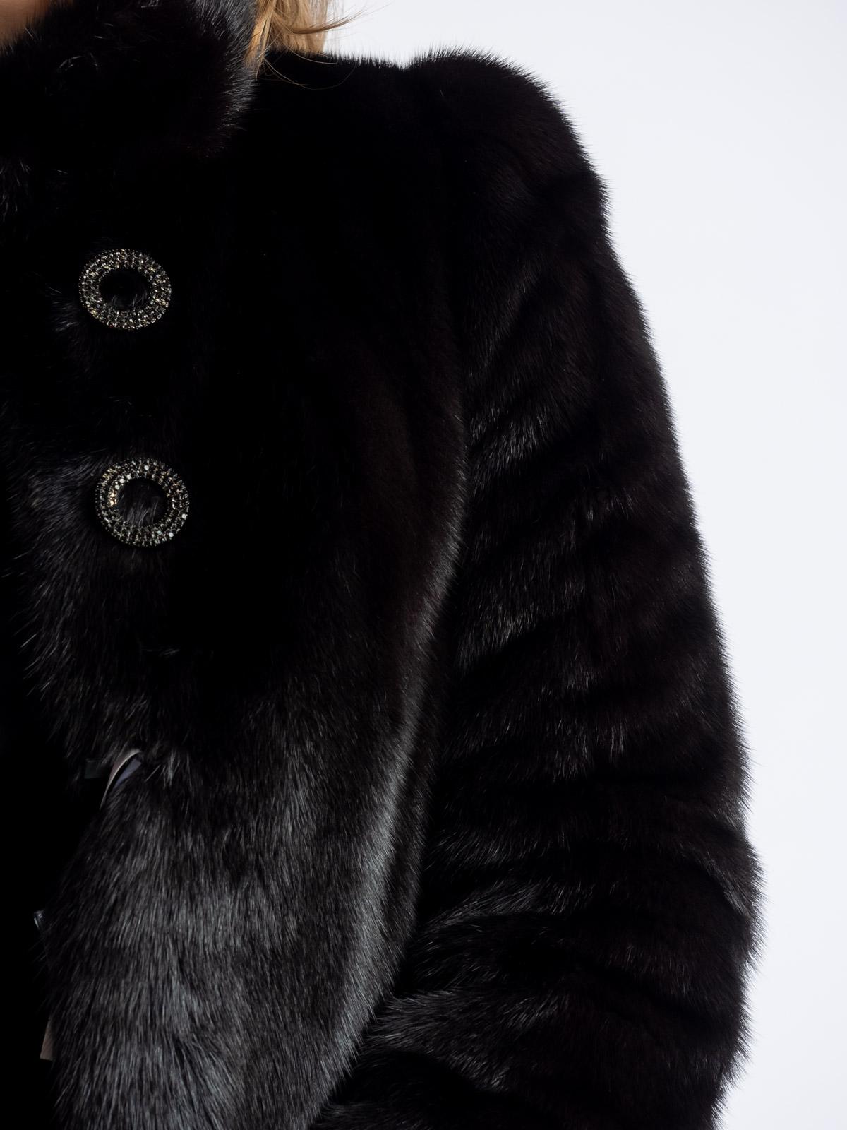 Шуба из меха норки женская Френч роспуск