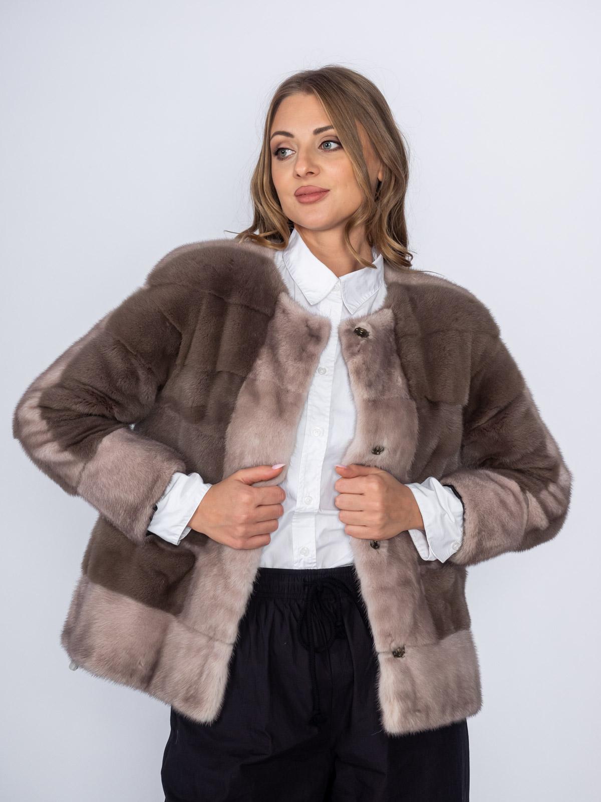 Шуба норковая Меха России Поперечка 