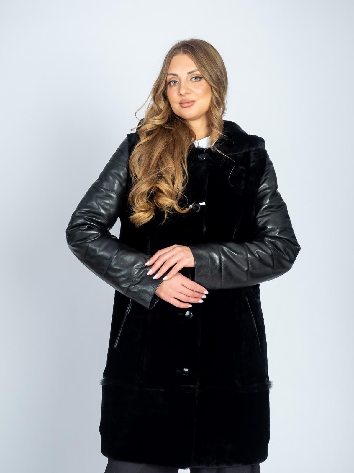 Шуба женская из меха овчины Багира М 193