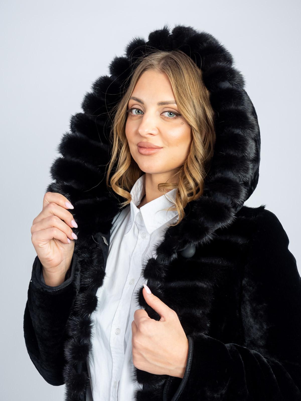 Шуба женская из меха овчины Simakhov 625/3