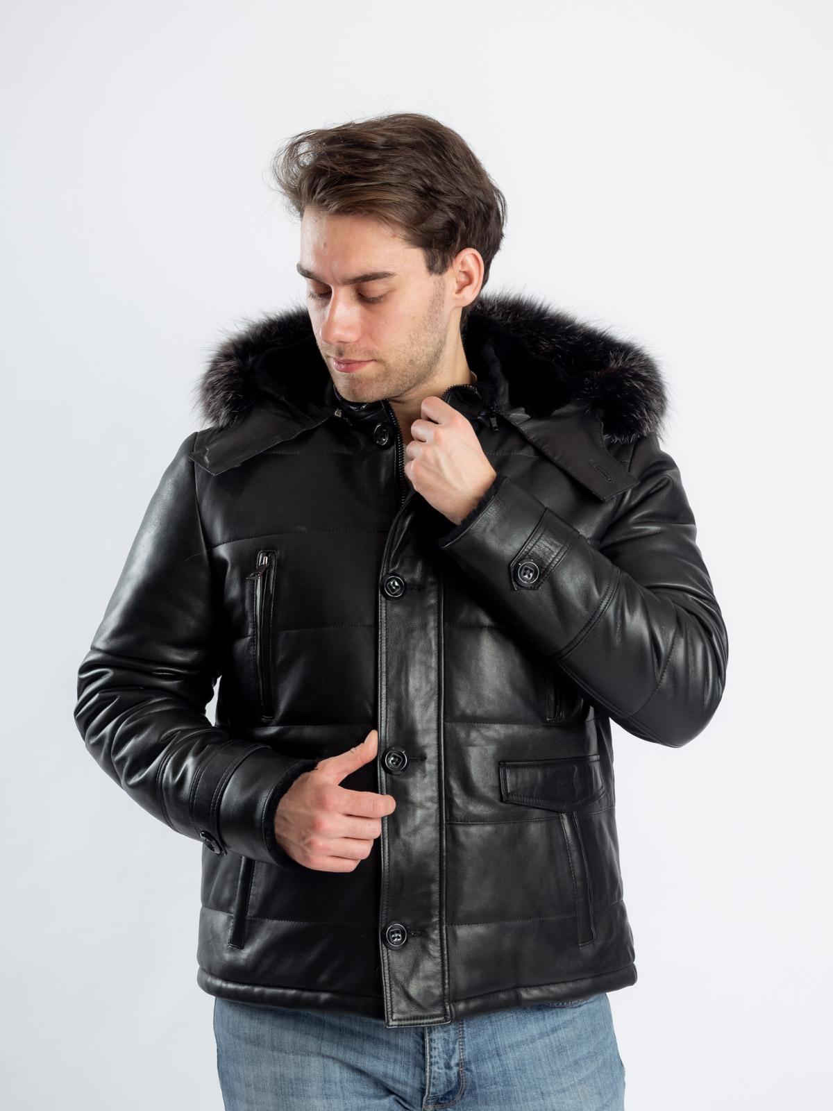 Куртка кожаная с подкладом из овчины Virado 4964