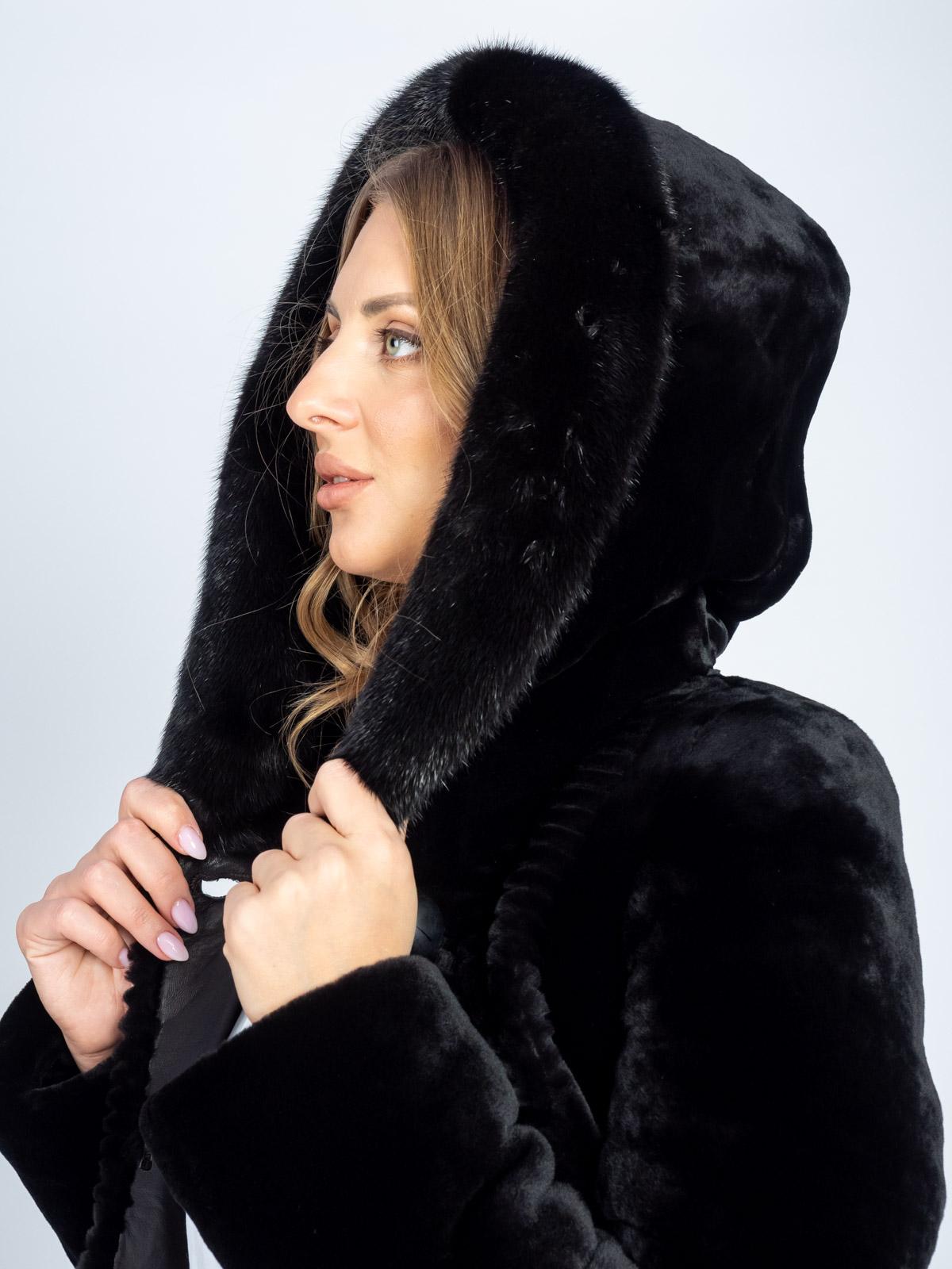 Шуба женская из меха овчины DF DANIEL FURS H-47