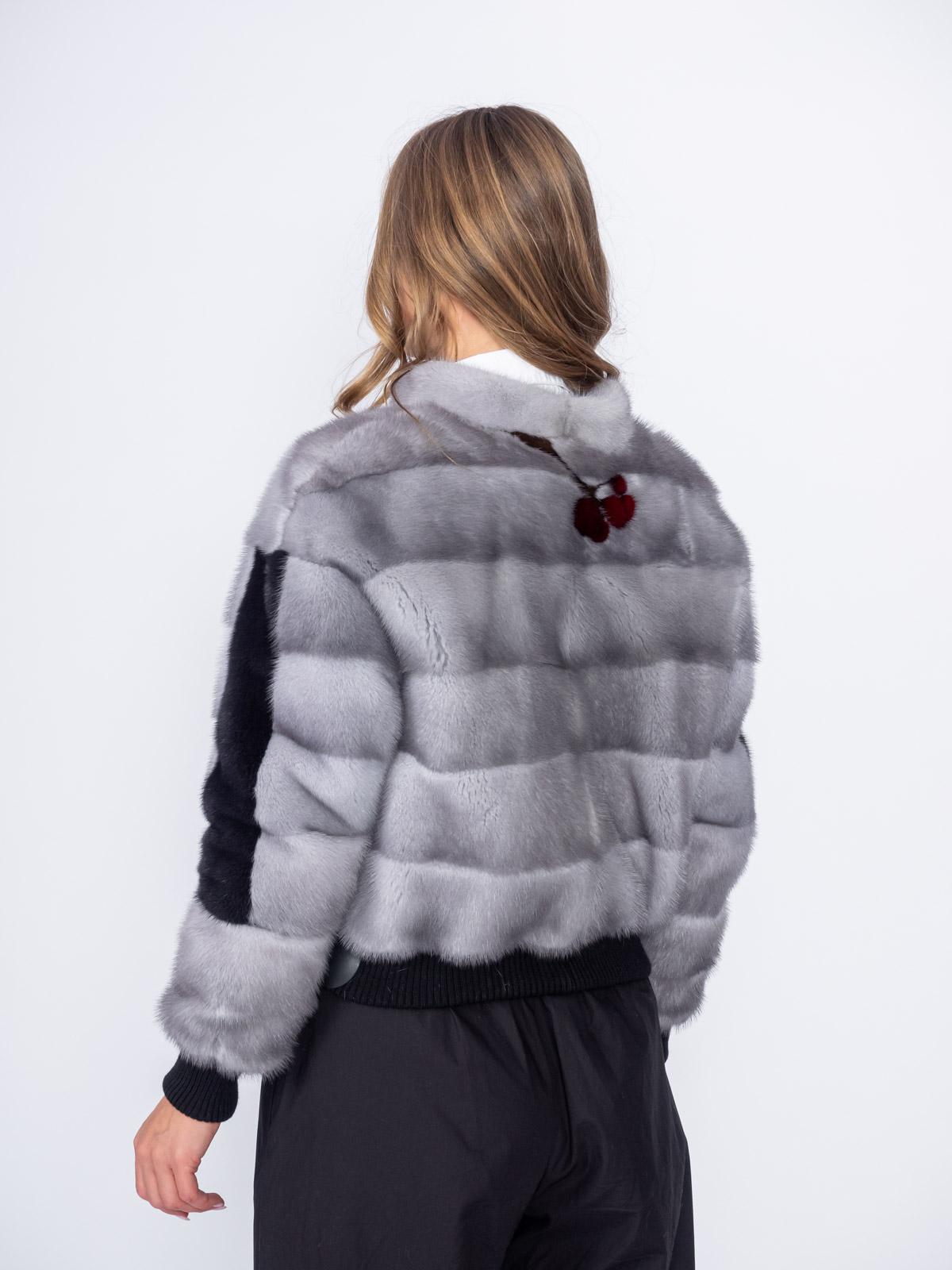 Шуба из меха норки женская Меха России Бомбер