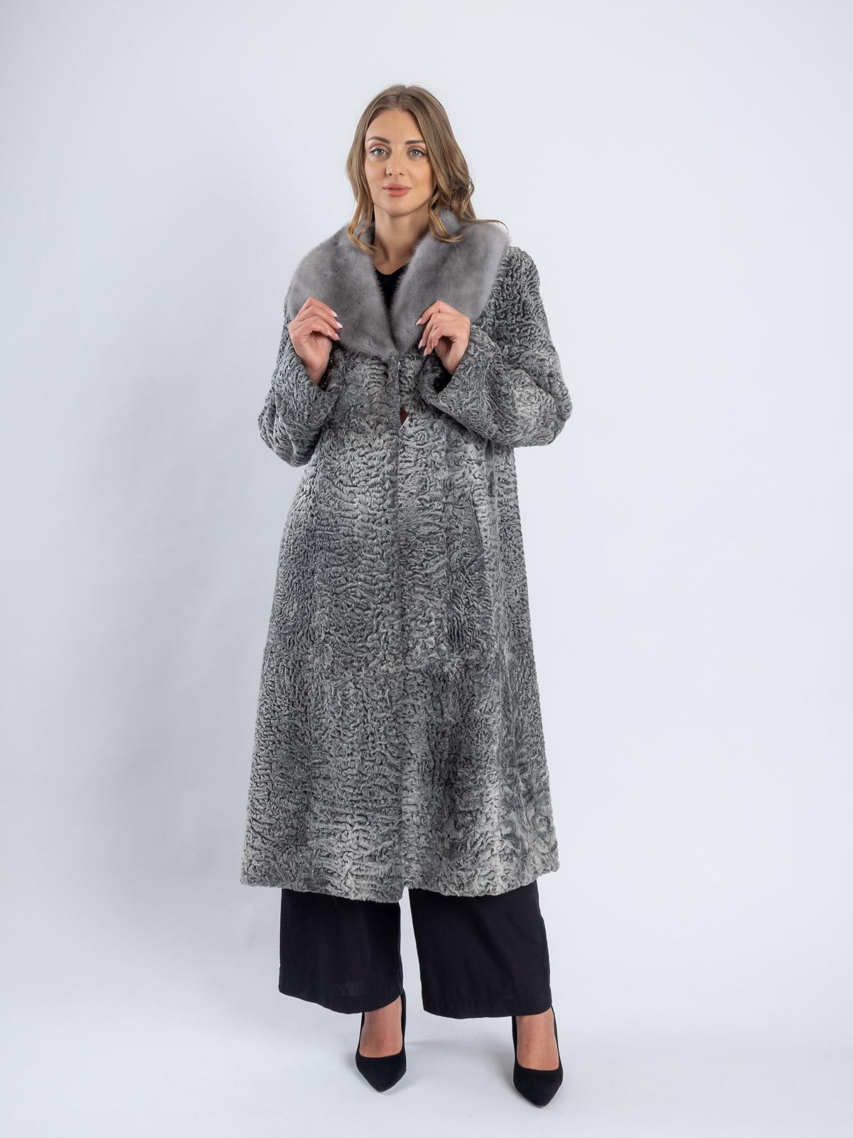 Пальто женское из меха каракуля Белка 4070А
