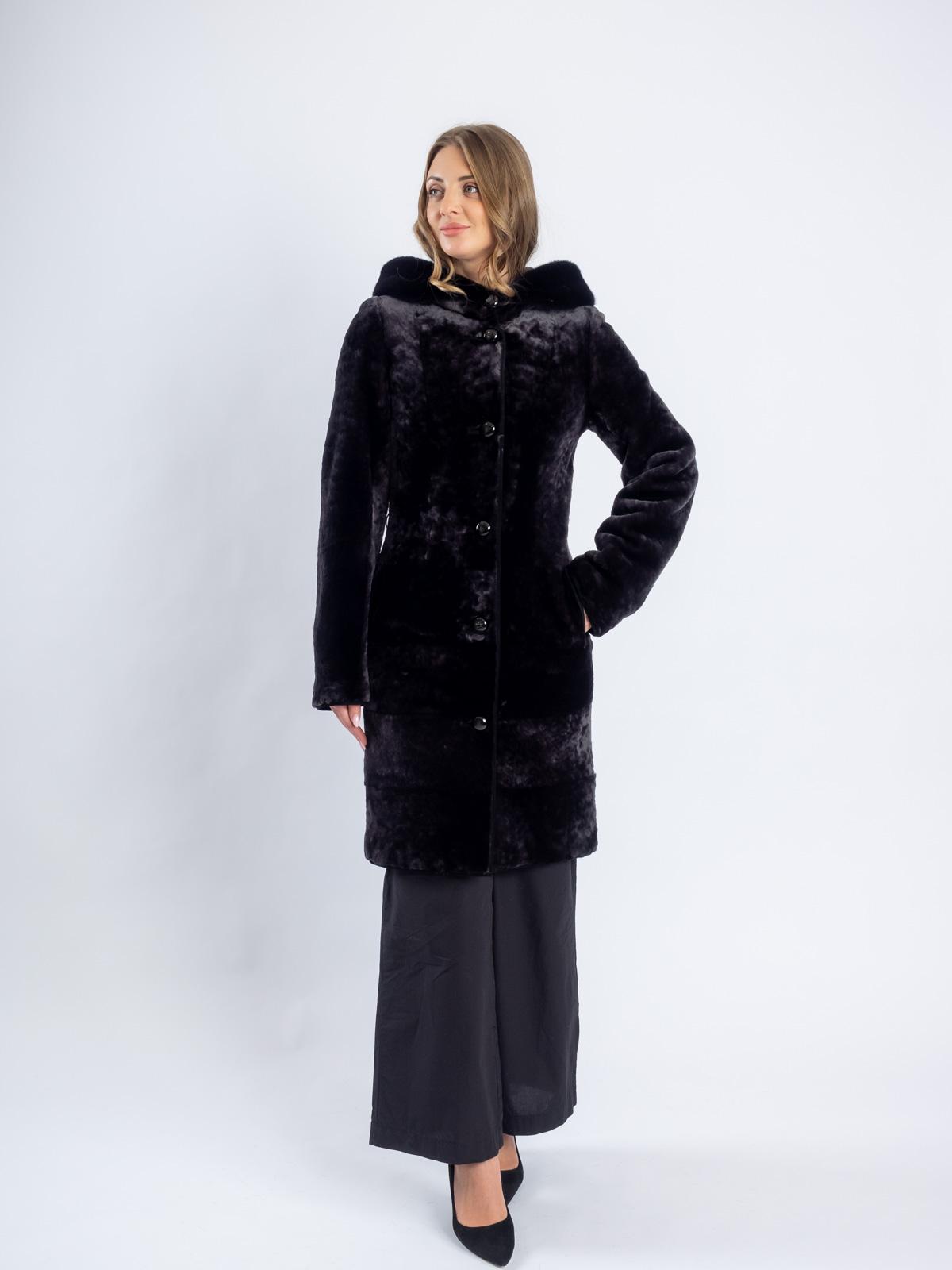 Шуба женская из меха овчины МиРель 709-М