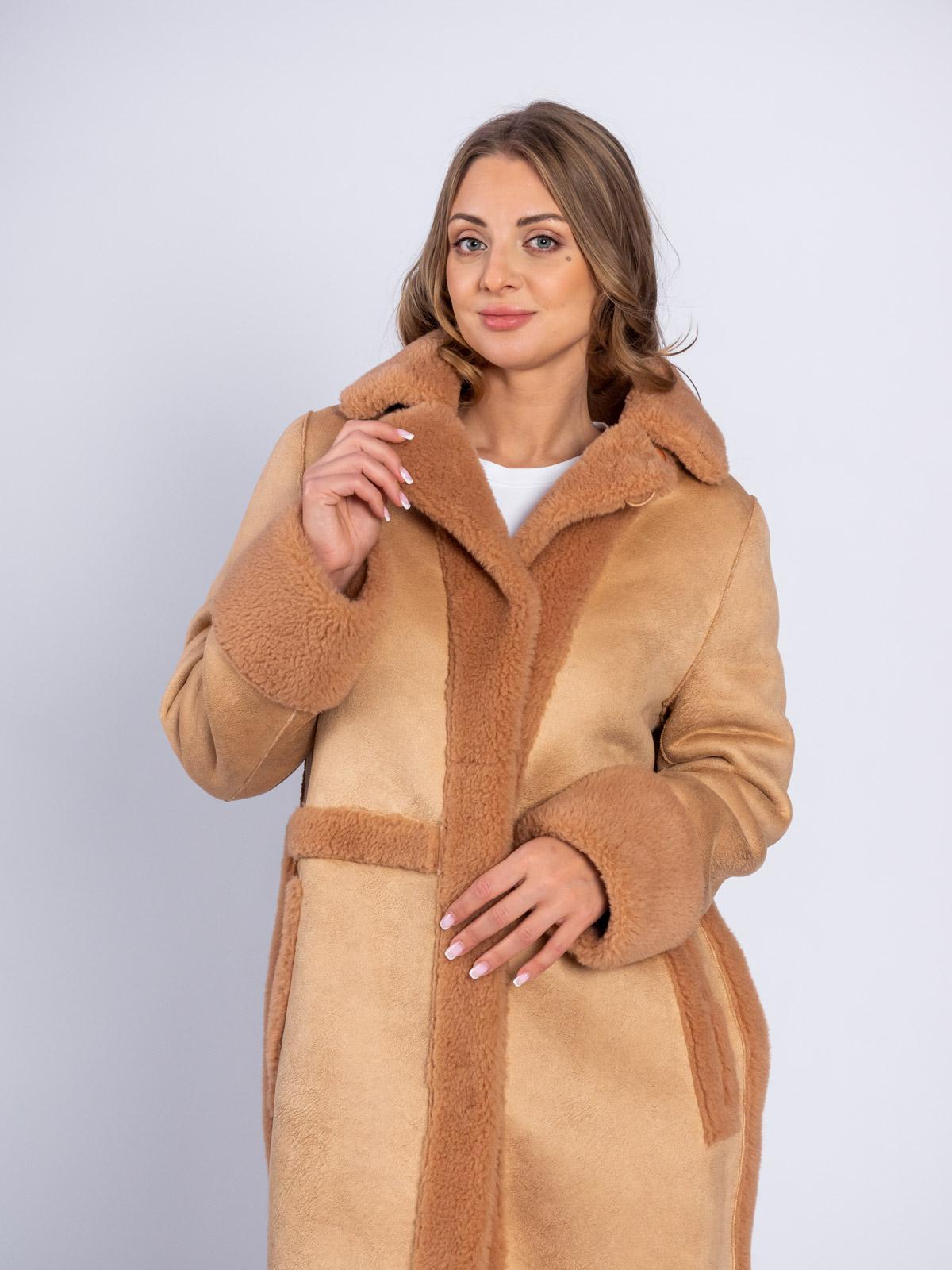 Шуба двусторонняя из эко-меха Simakhov SM105