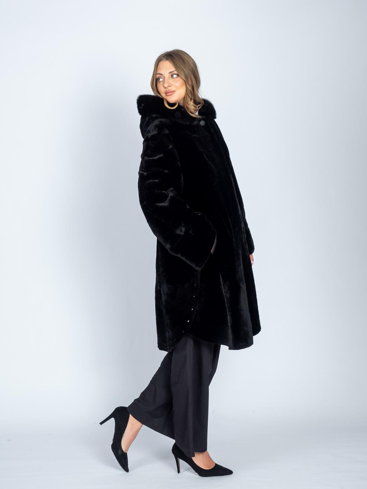 Шуба из меха овчины VERA&NIKA ШСР-6878