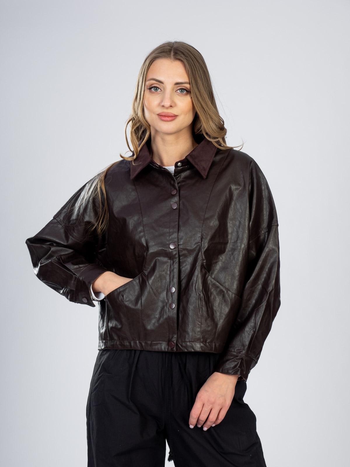 Куртка из эко-кожи женская 25801