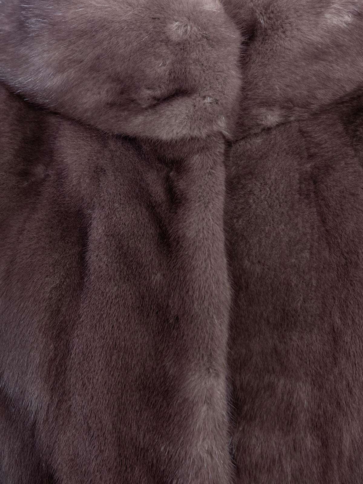 Шуба женская из меха норки Классика Шанель баллон