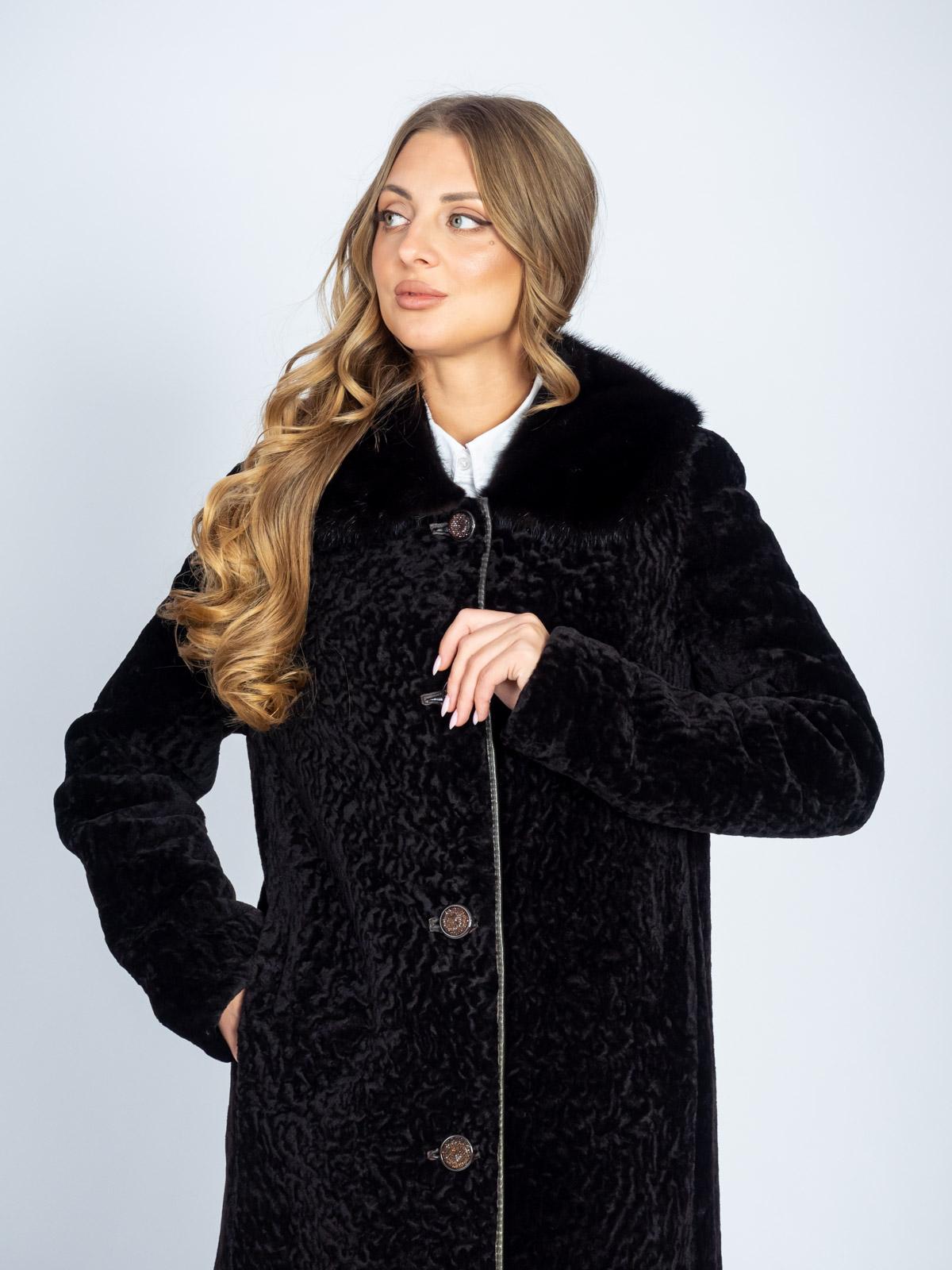 Шуба из меха овчины Рафаэль СД 296(040)