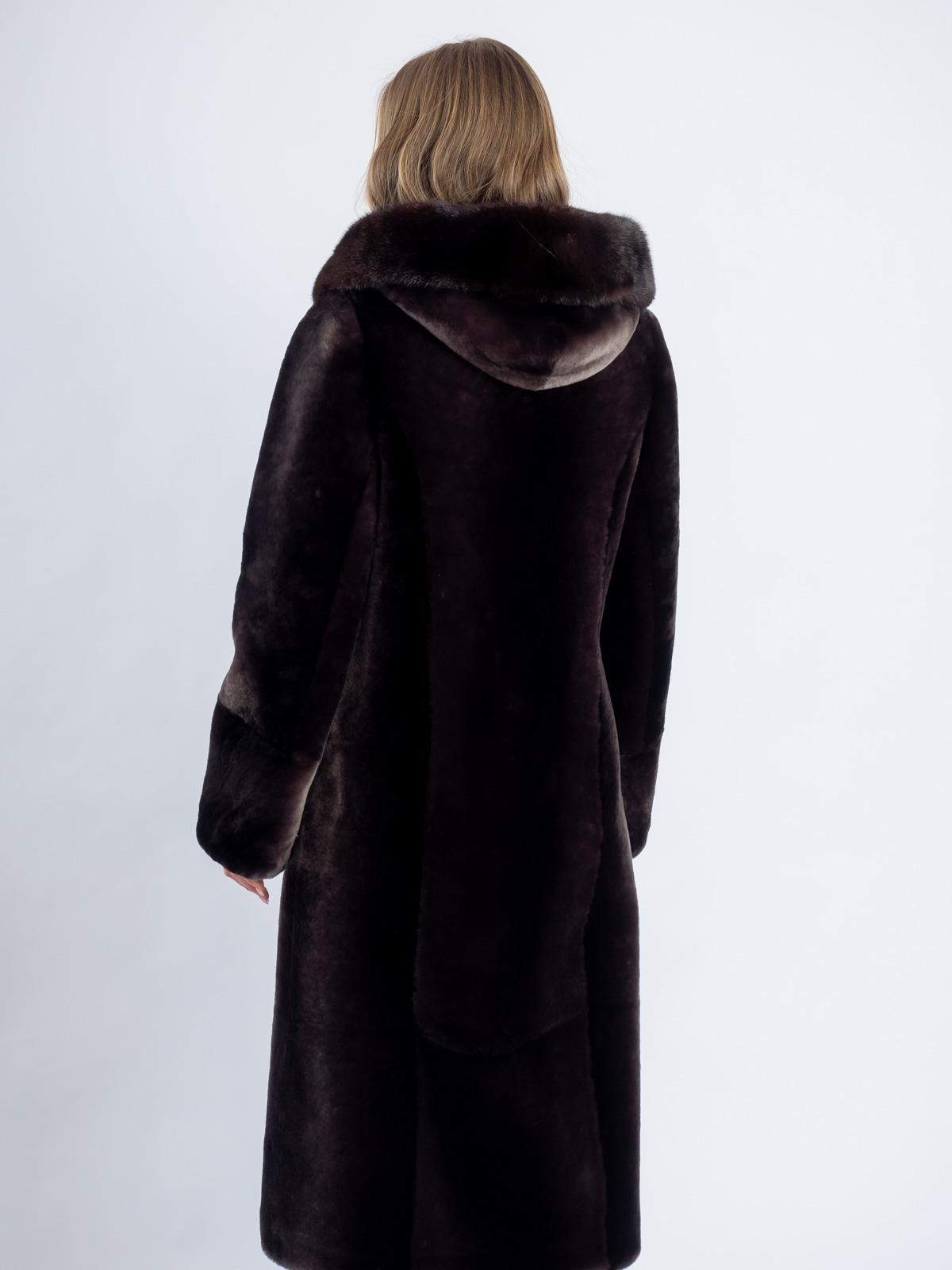 Шуба женская из меха овчинЫ ADAM FURS Айрис-2