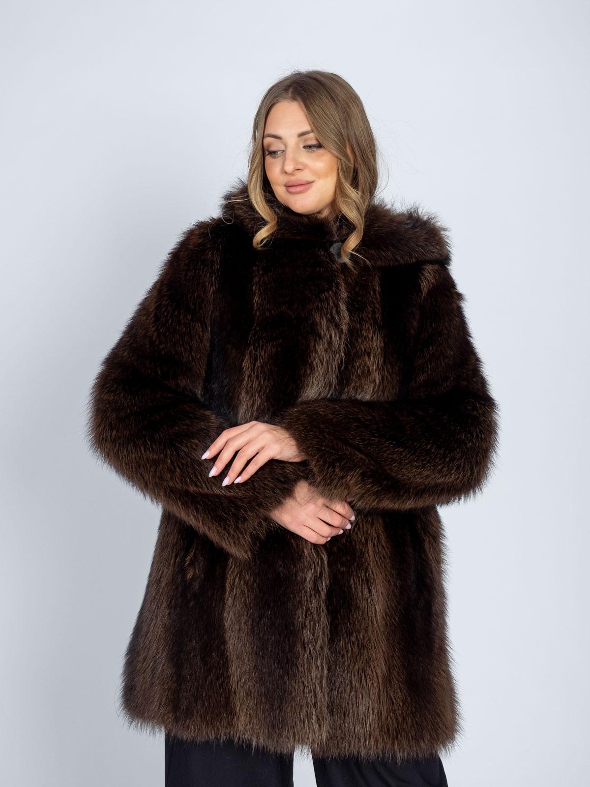 Шуба из меха енота Меха России 288-к