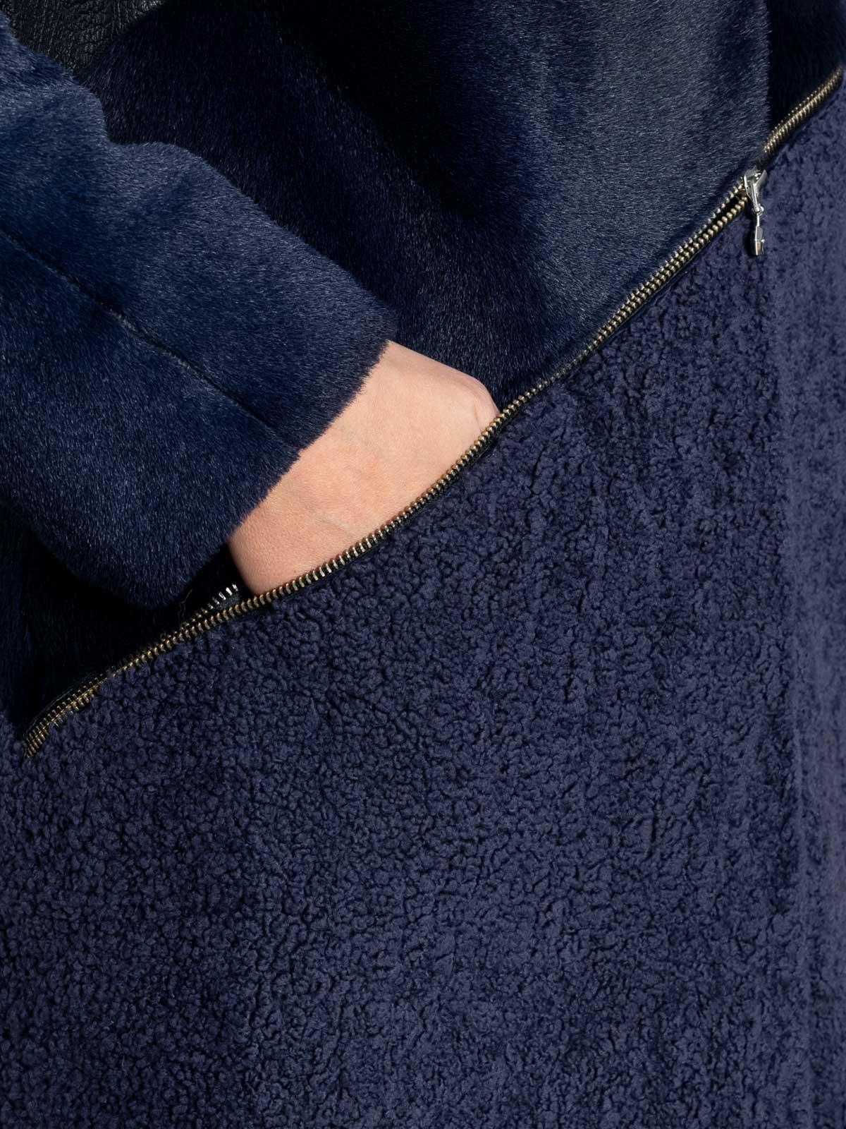 Шуба из меха овчины женская Mefi K-1824