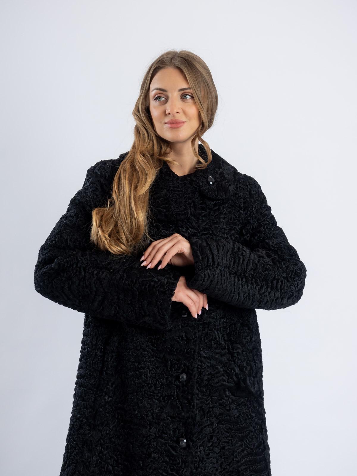 Пальто женское из меха каракуля Багира Л 17