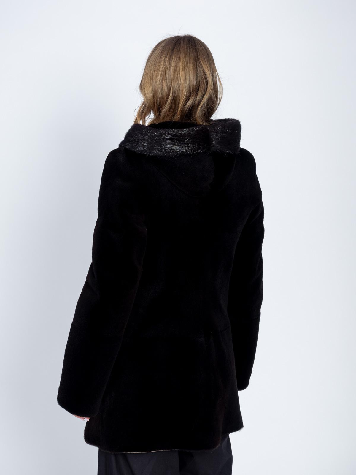 Шуба из меха нутрии Золотой Олимп Маркиза