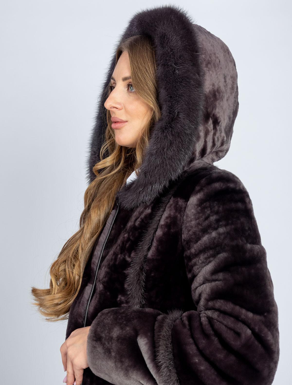 Шуба женская из меха овчины Багира М-162