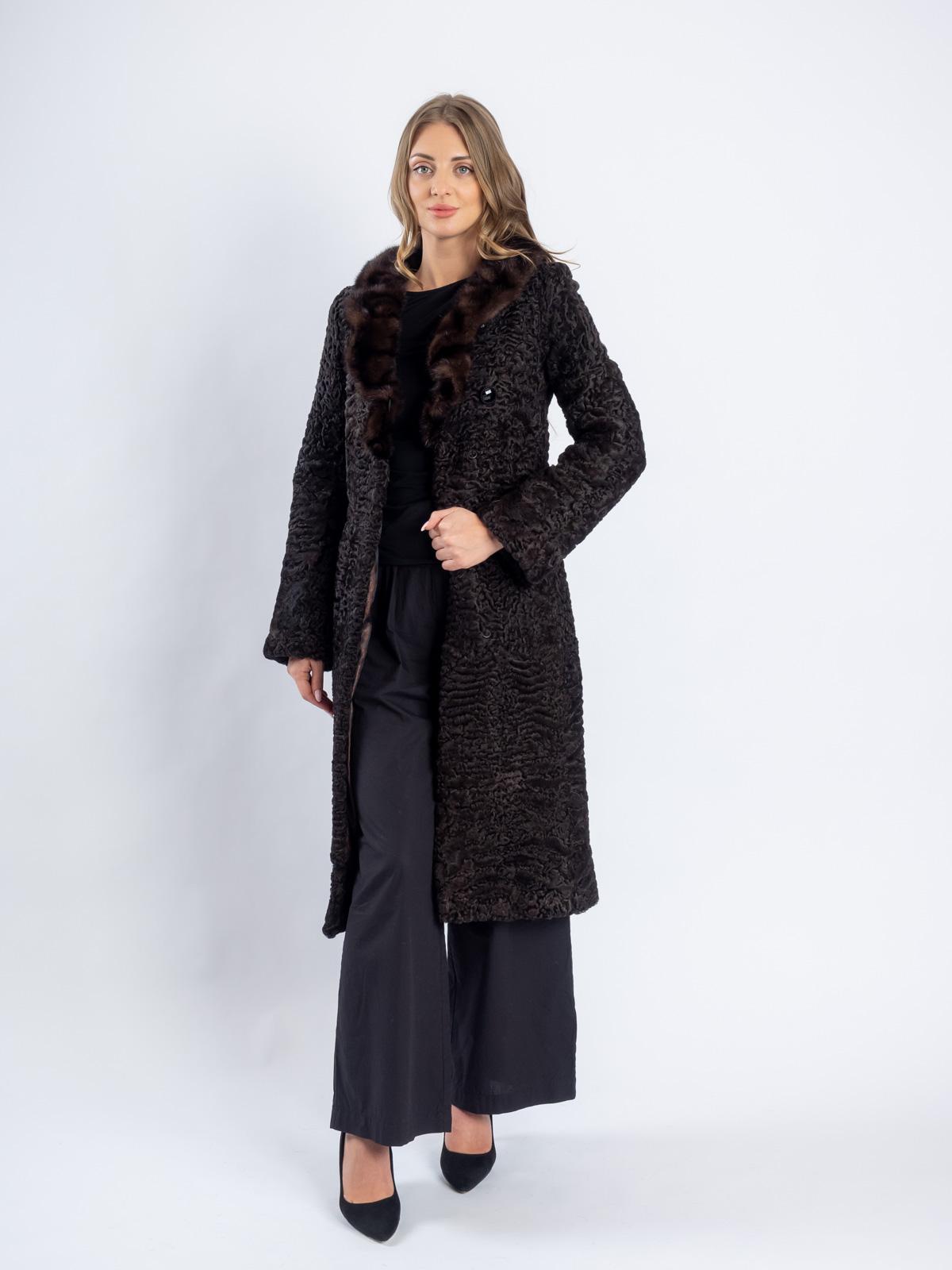 Шуба из меха каракуля Белка 9164А