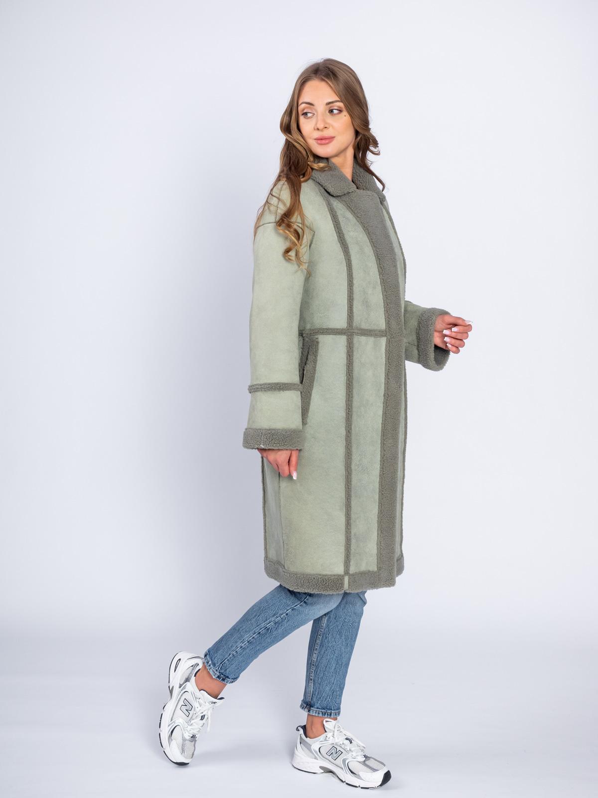 Шуба двусторонняя из эко-меха Simakhov SM49