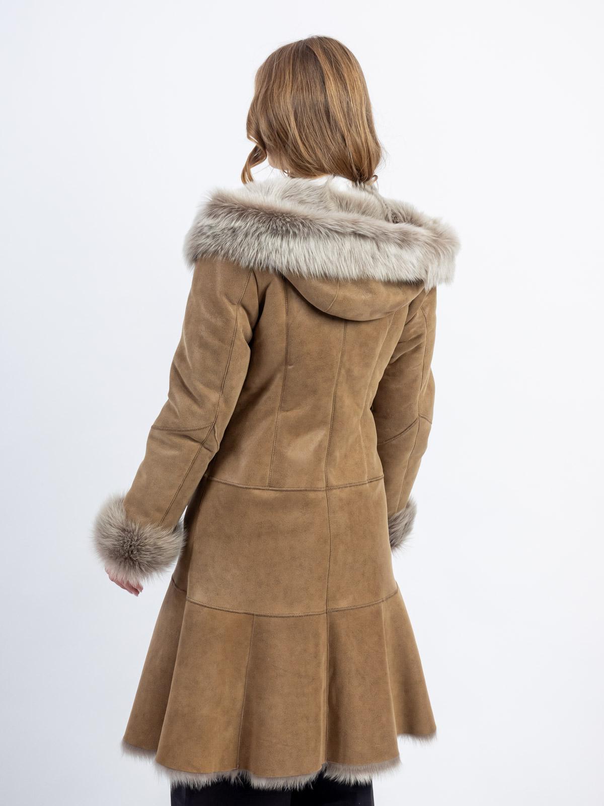 Дубленка женская из меха овчины Branco pelle S2480