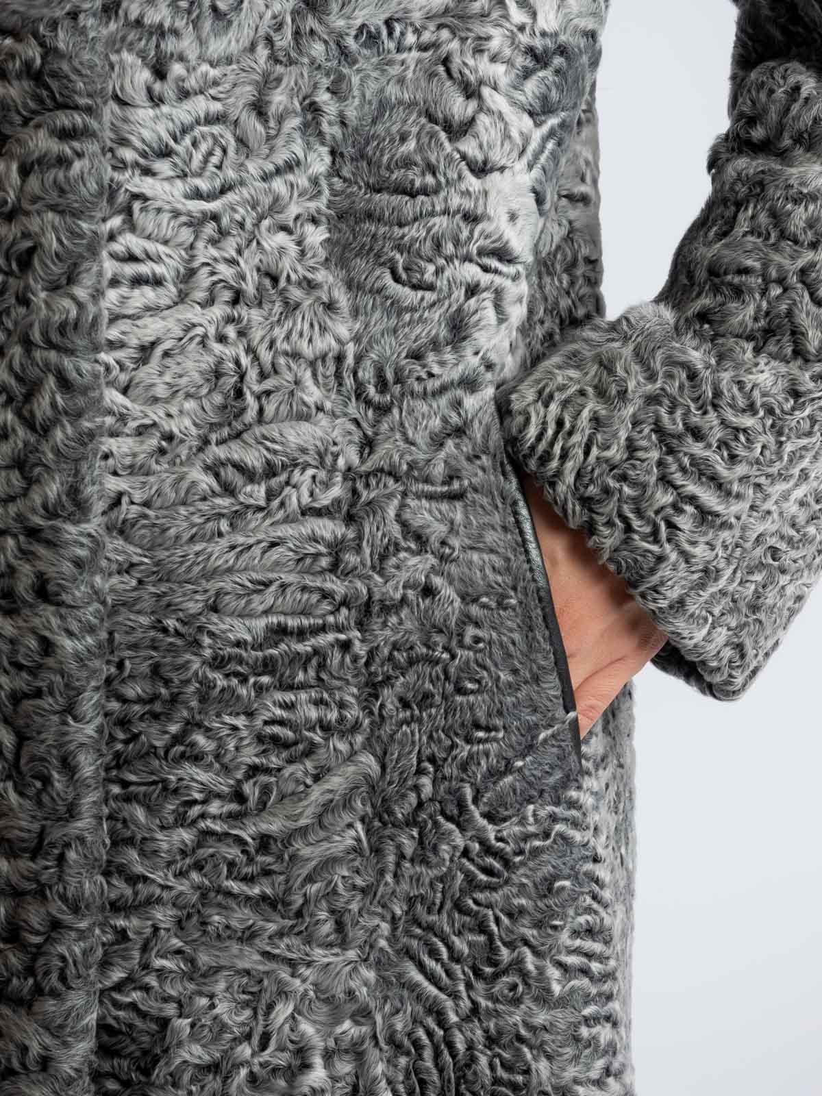 Пальто женское из меха каракуля Белка 4070А