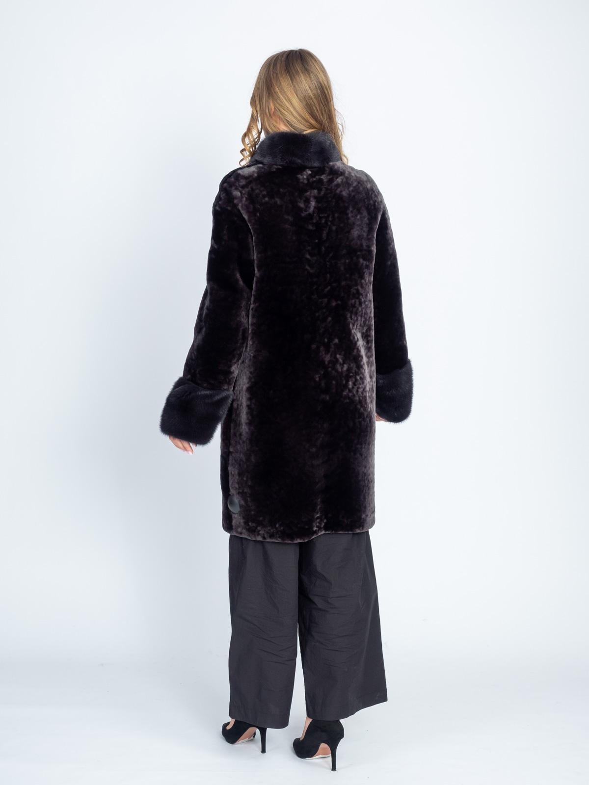 Шуба из меха овчины МиРель 734-М