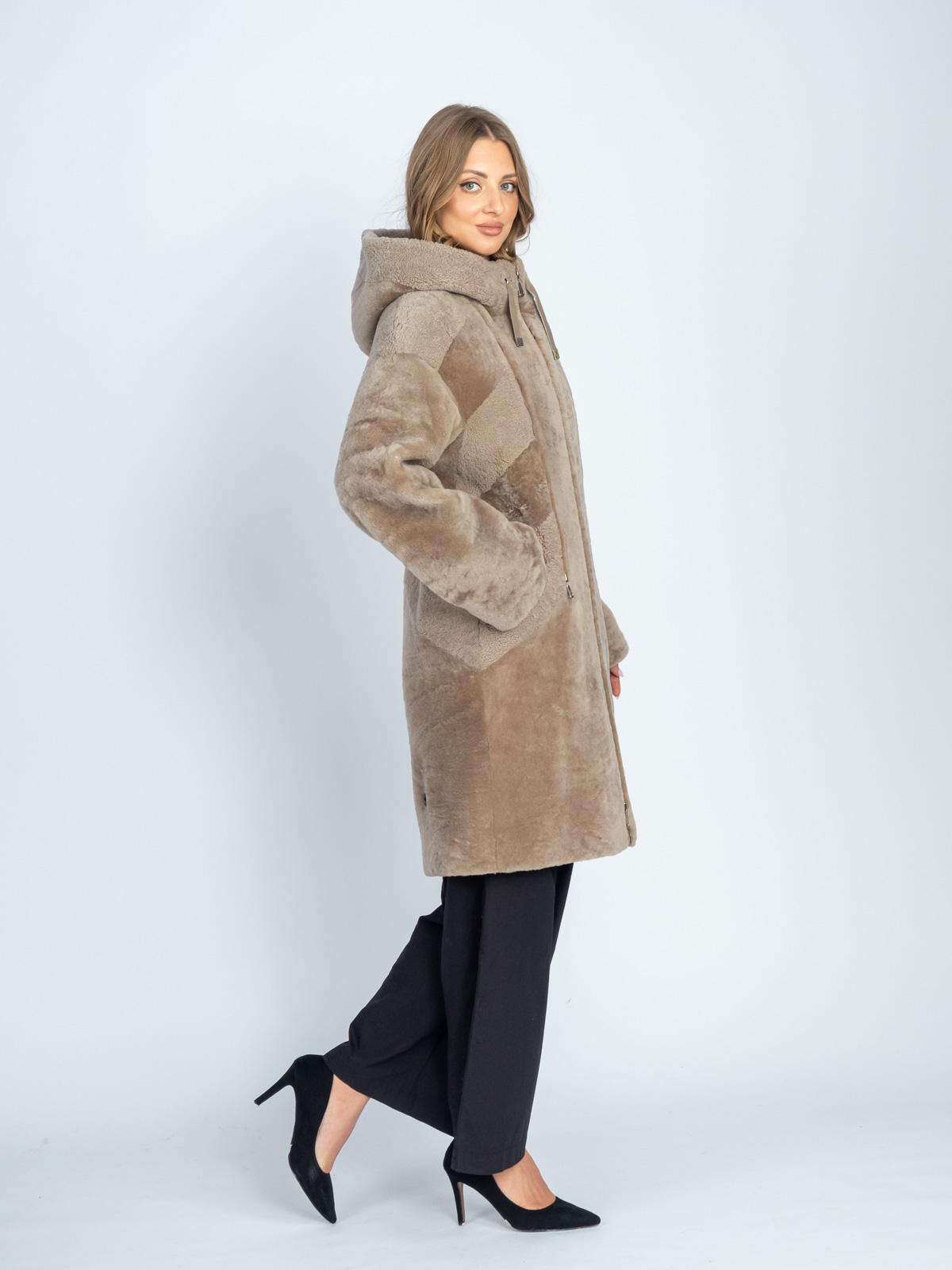 Шуба женская из меха овчины Luxury Элиза