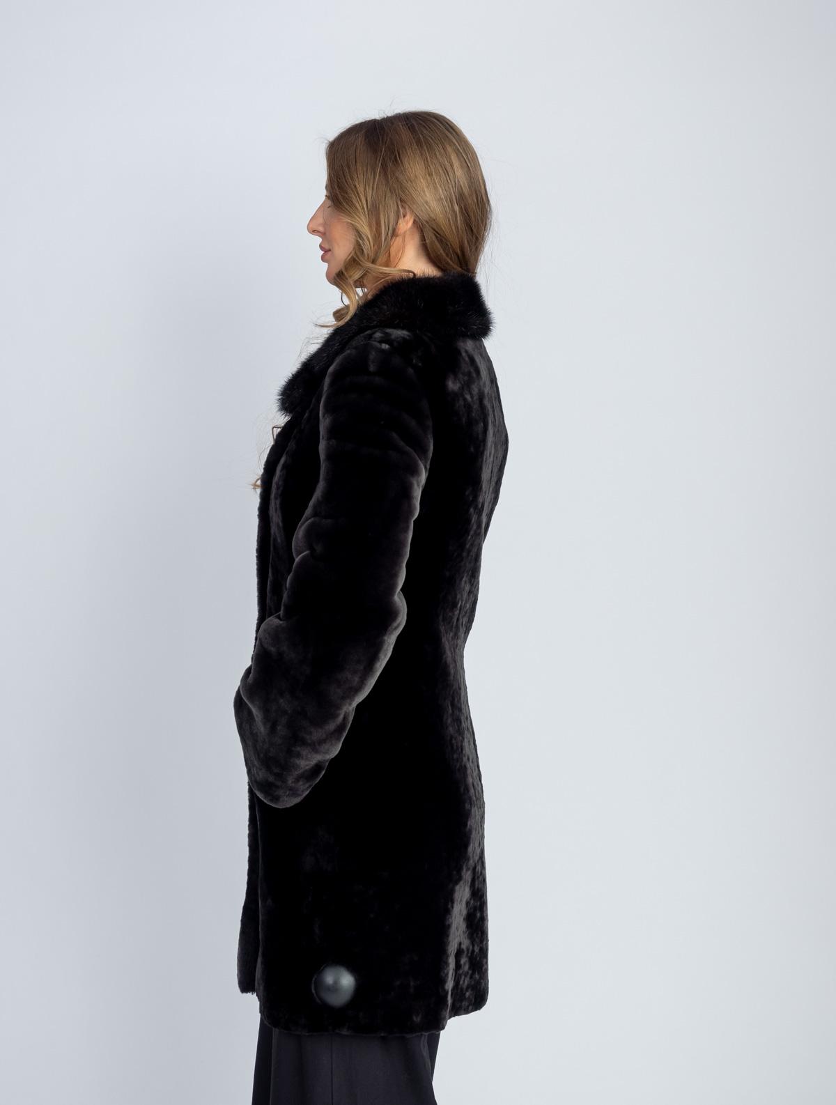 Шуба из меха овчины женская ADAM FURS Грейс