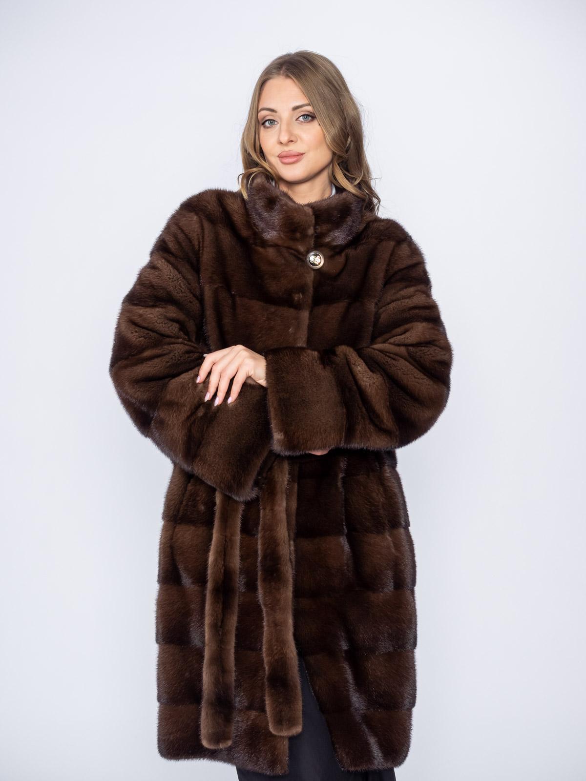 Шуба женская из меха норки Меха России 376-16