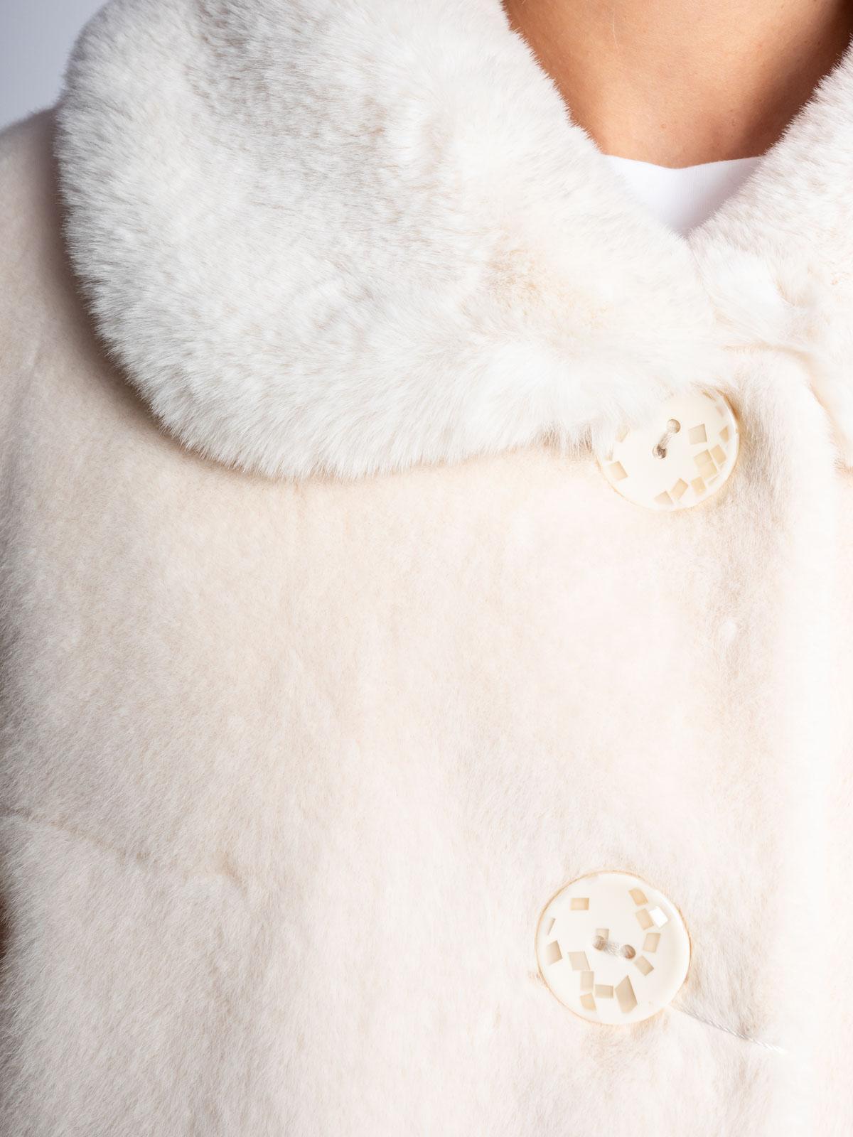 Шуба из эко-меха норки REBBEKA Q-582