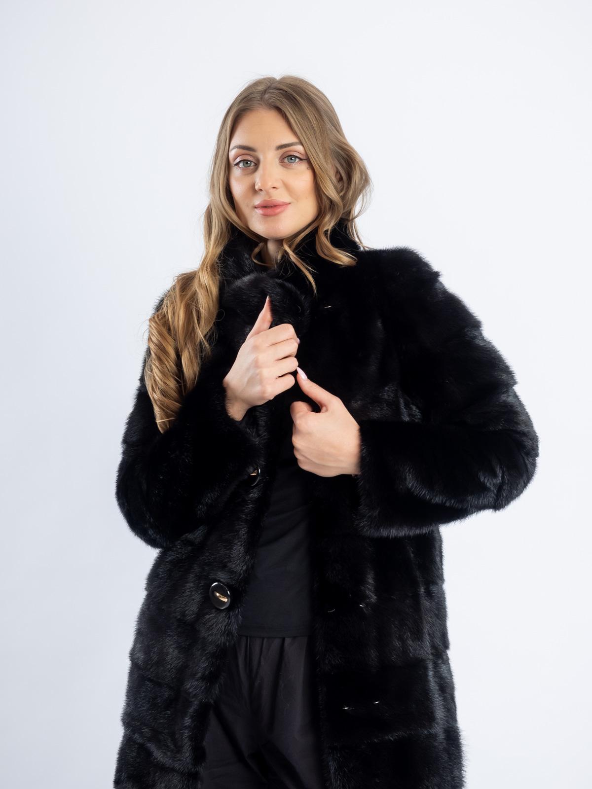 Шуба из меха норки женская Прадо Лз