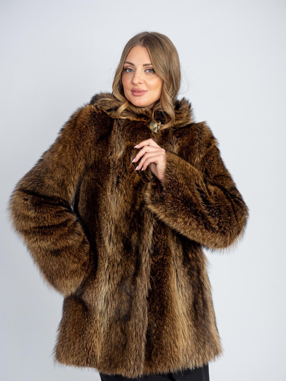Шуба женская из меха енота Меха России 288-к 