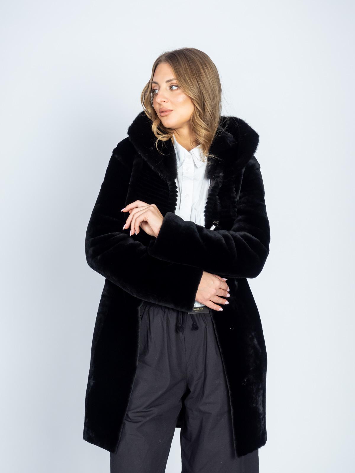 Шуба женская из меха овчины DF DANIEL FURS H-47