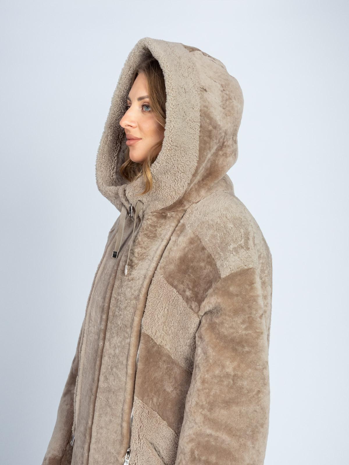 Шуба женская из меха овчины Luxury Элиза