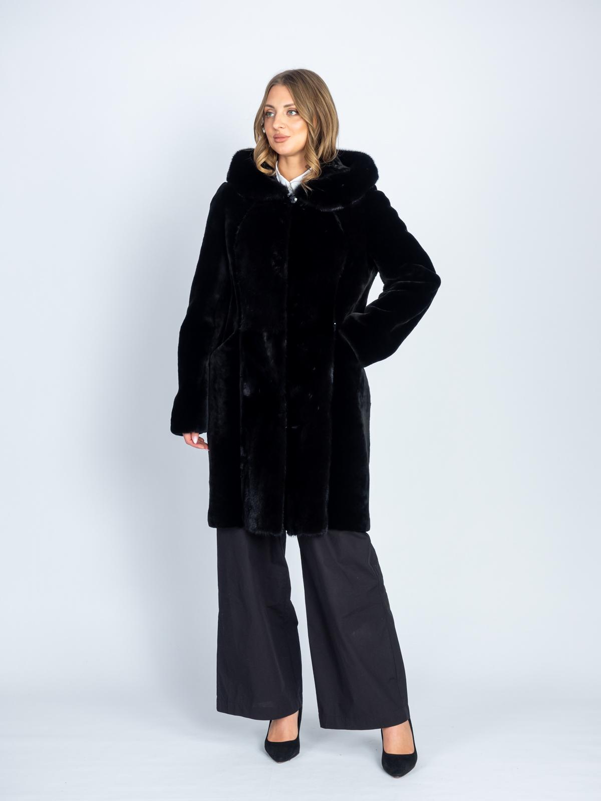 Шуба женская из меха овчины ADAM FURS Франческа