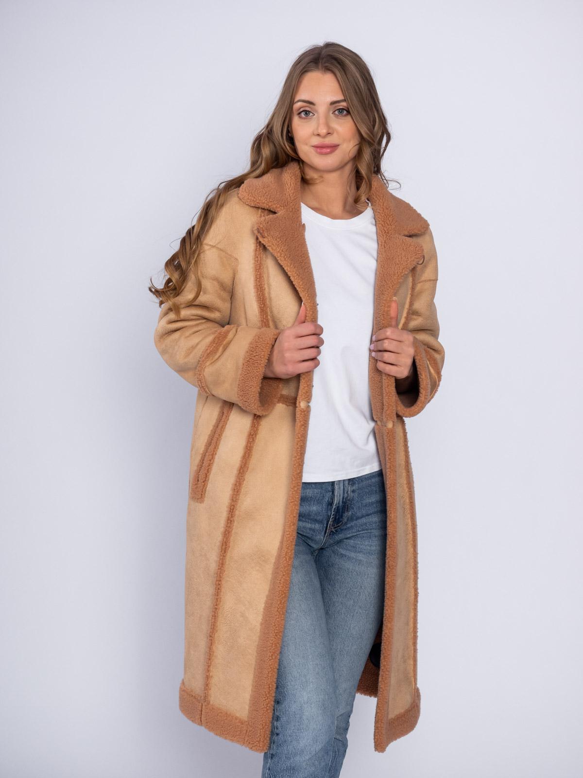 Шуба двусторонняя из эко-меха Simakhov SM49