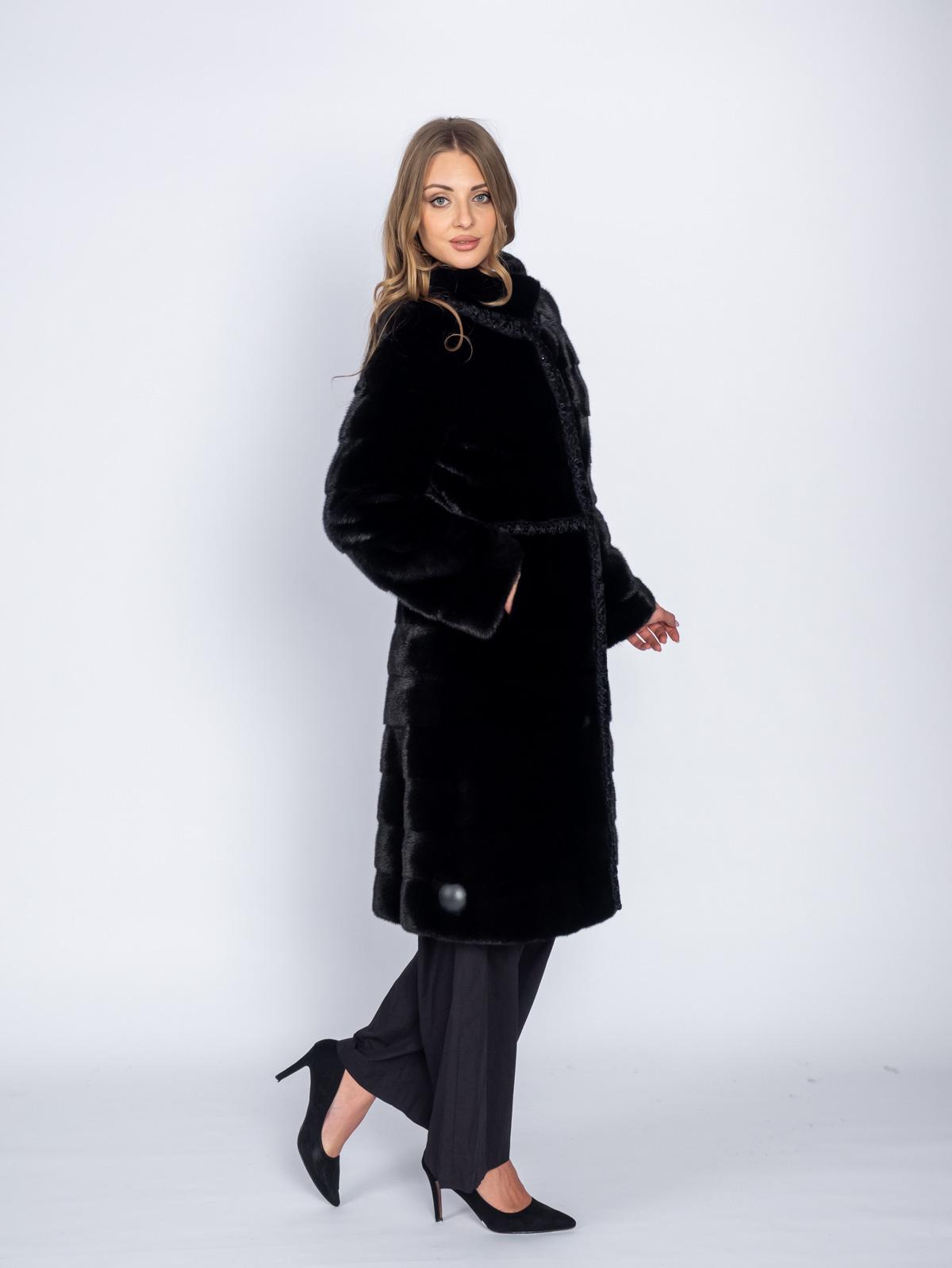 Шуба женская из меха норки Меховая Мода F153012 A