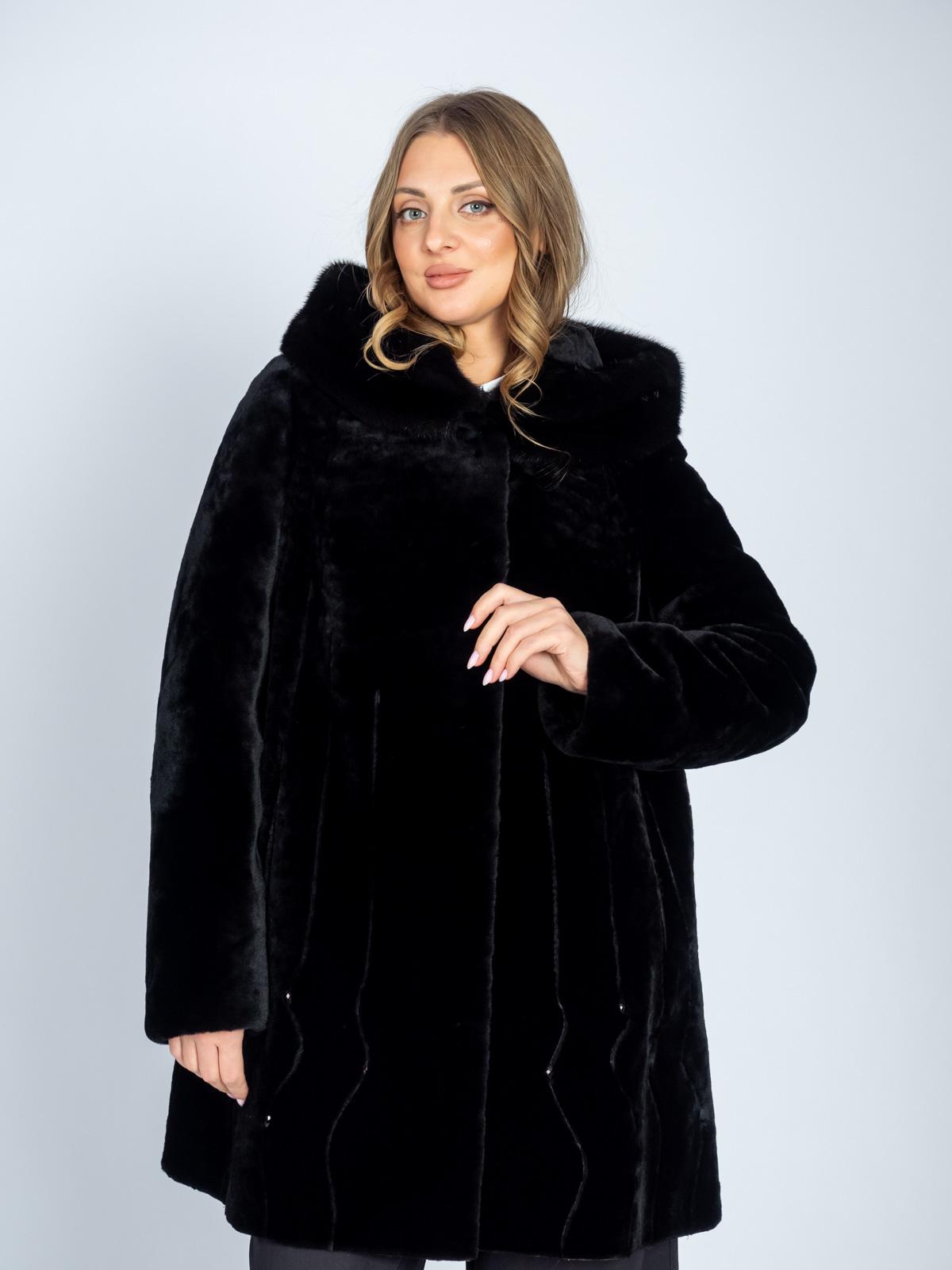 Шуба женская из меха овчины VERA&NIKA ШСР-72478