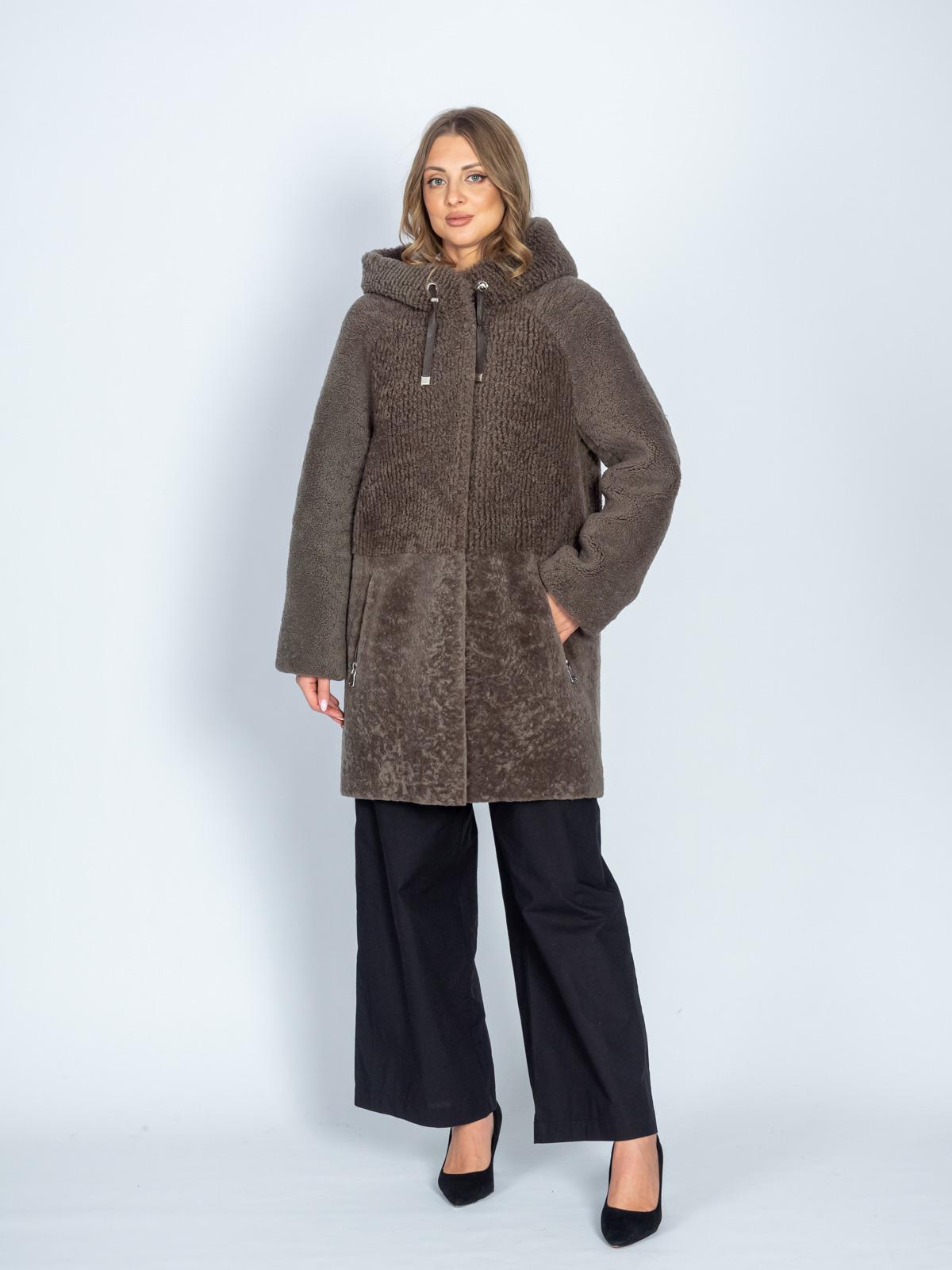 Шуба женская из меха овчины FAVORIT T-2305