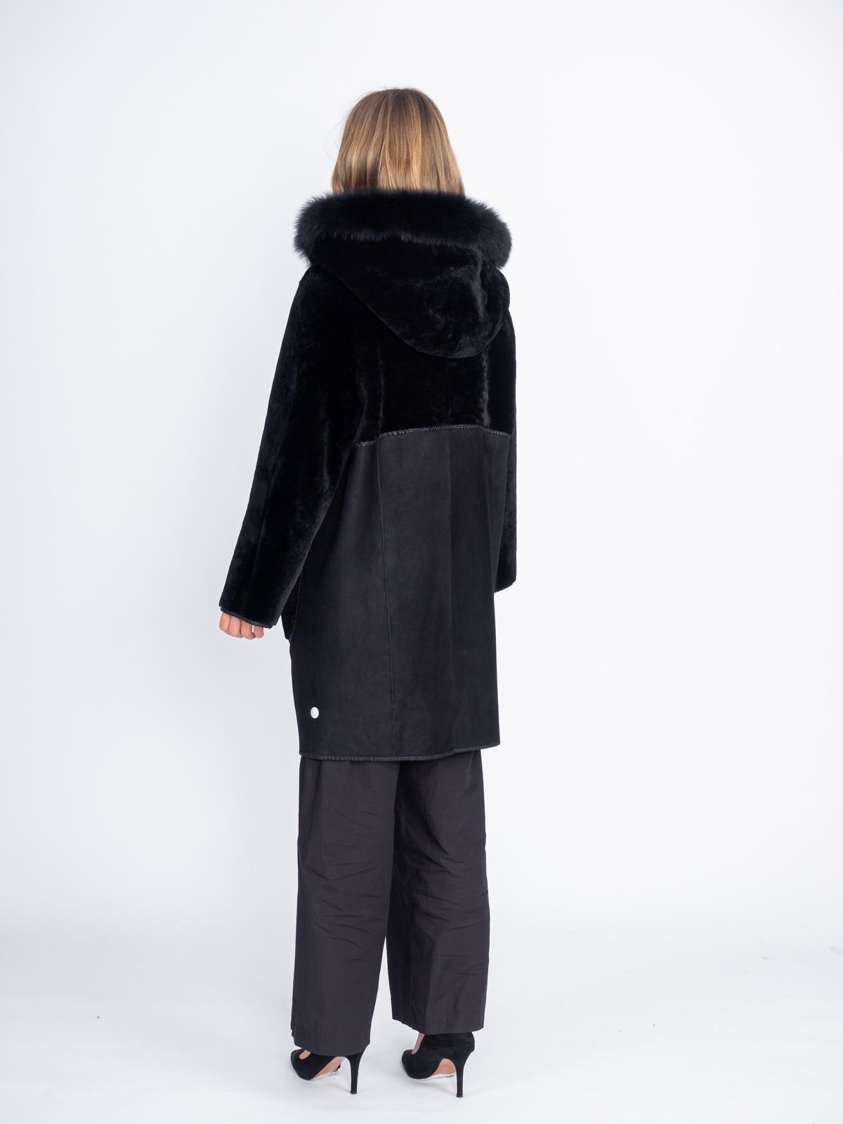 Дубленка женская из меха овчины LINDI WEST 7168-90TIG