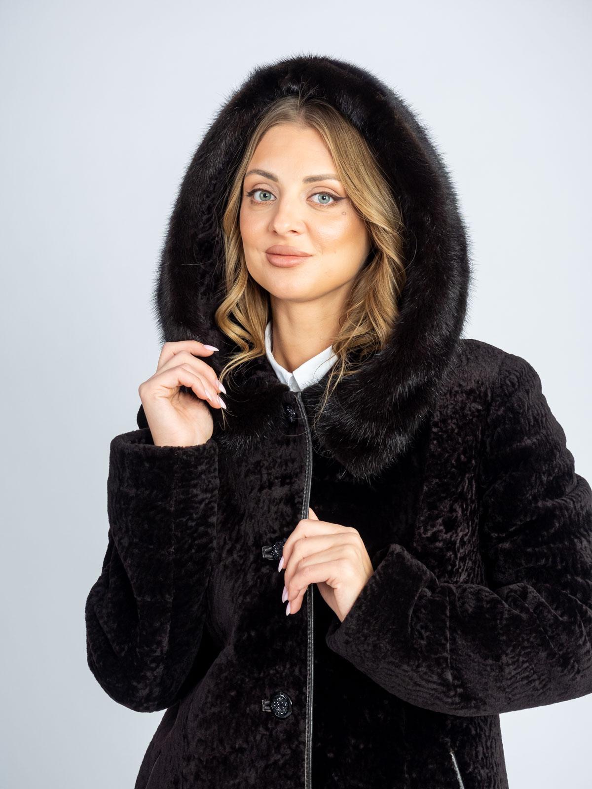 Шуба женская из меха овчины Меха Пятигорска Магда-5