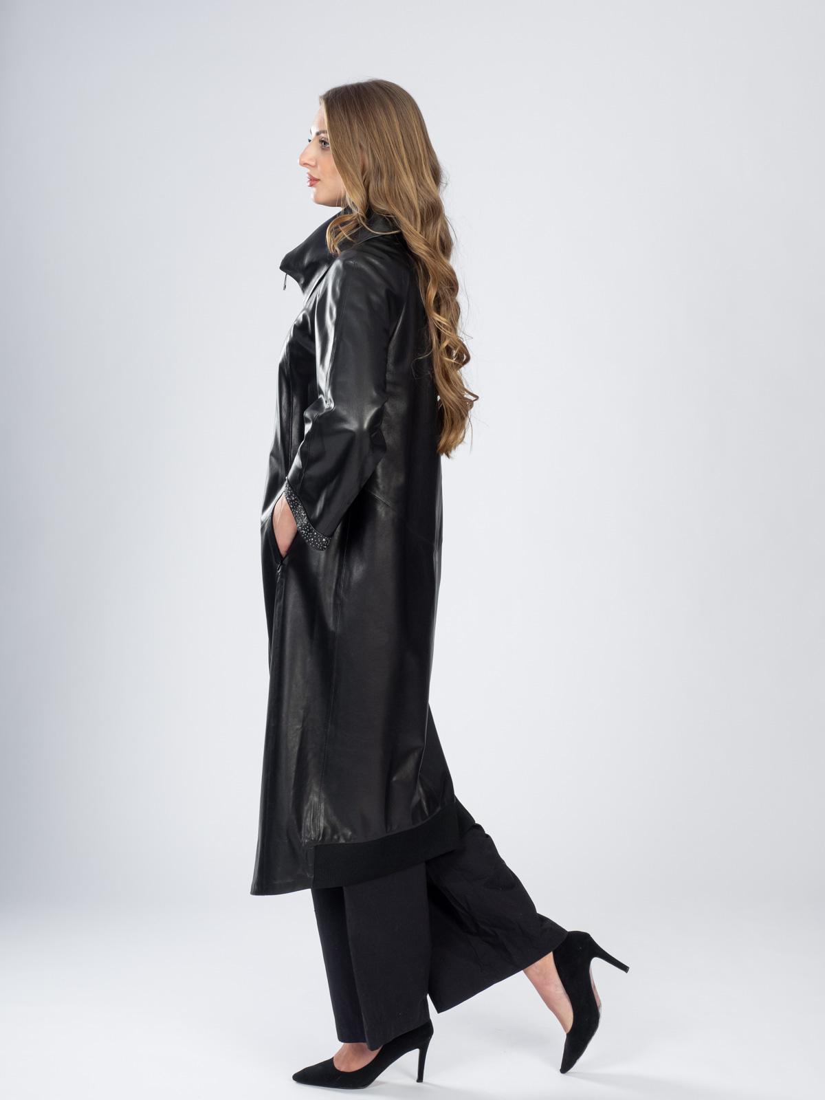 Плащ женский из натуральной кожи Rose Gialle 124